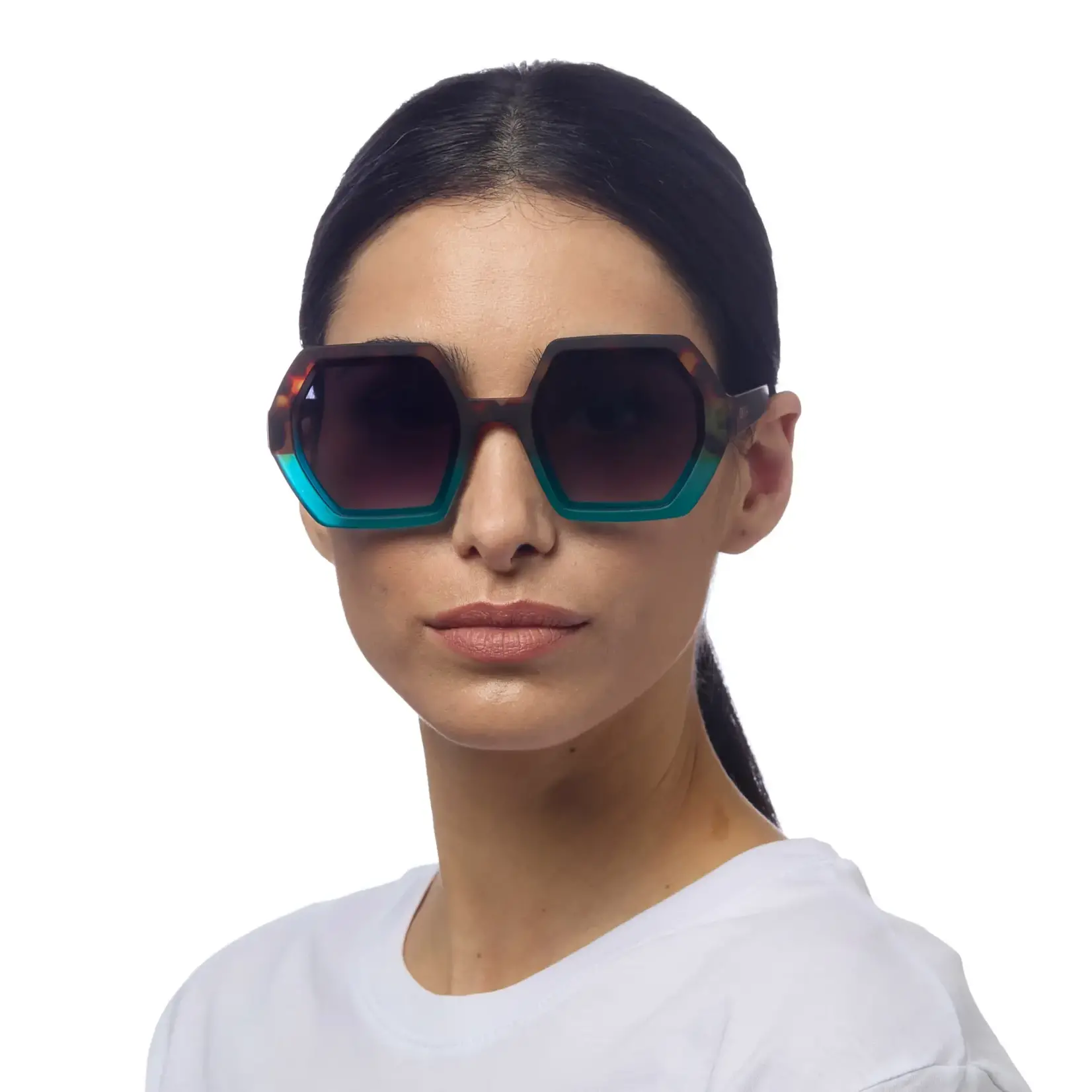 OKKIA Lunettes soleil Emma - Havana bleu