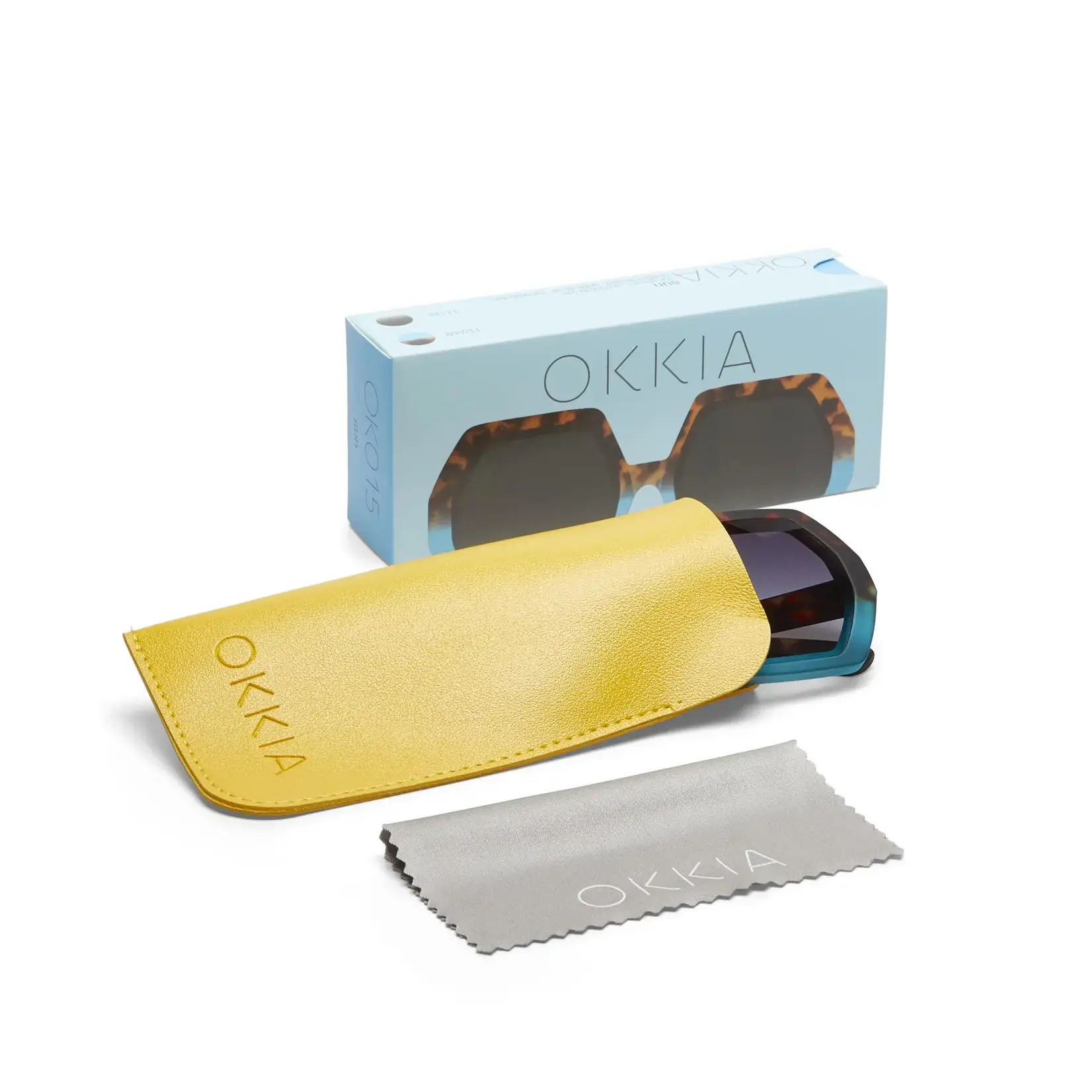 OKKIA Lunettes soleil Emma - Havana bleu