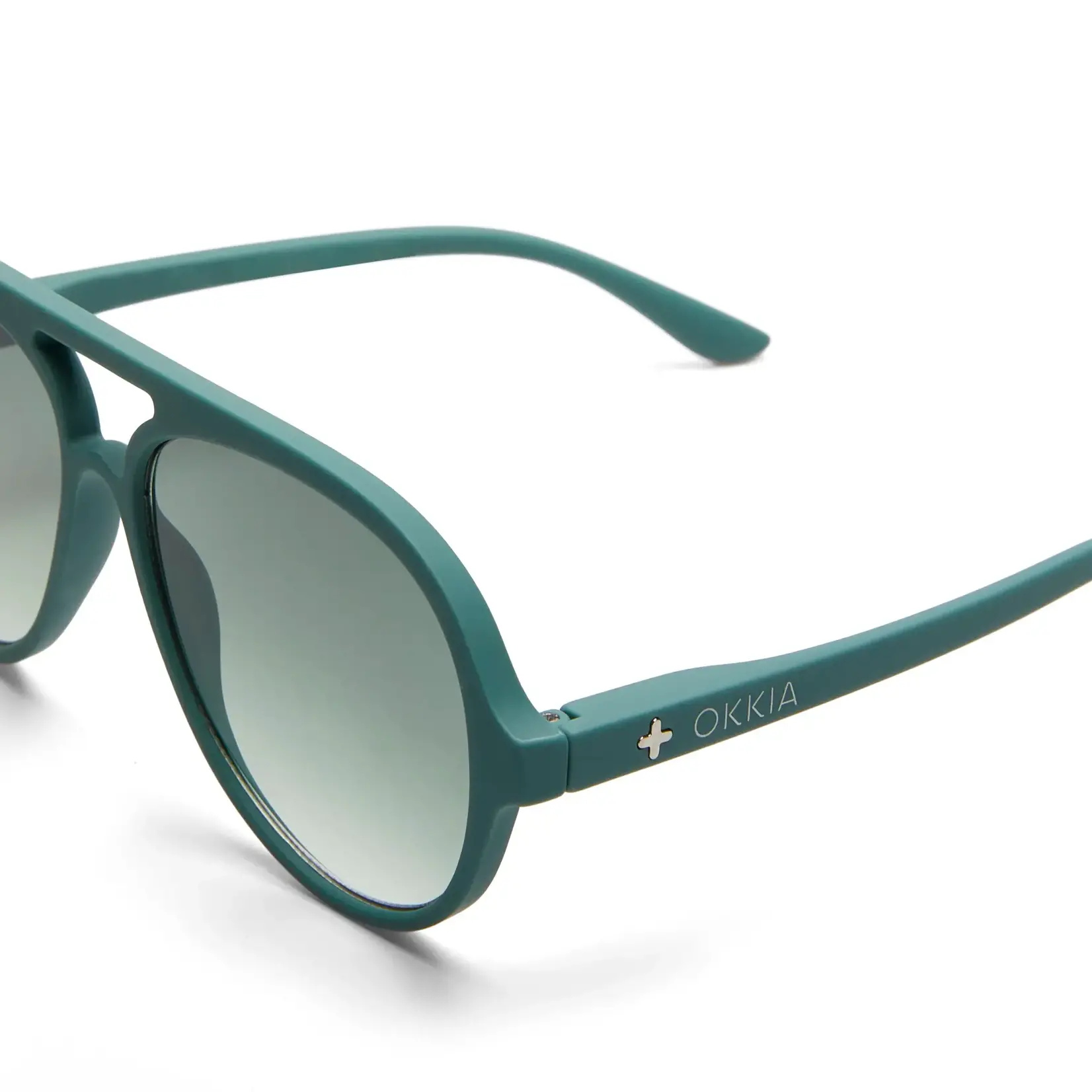 OKKIA Lunettes soleil unisexe-  Alessio  - Vert sauge