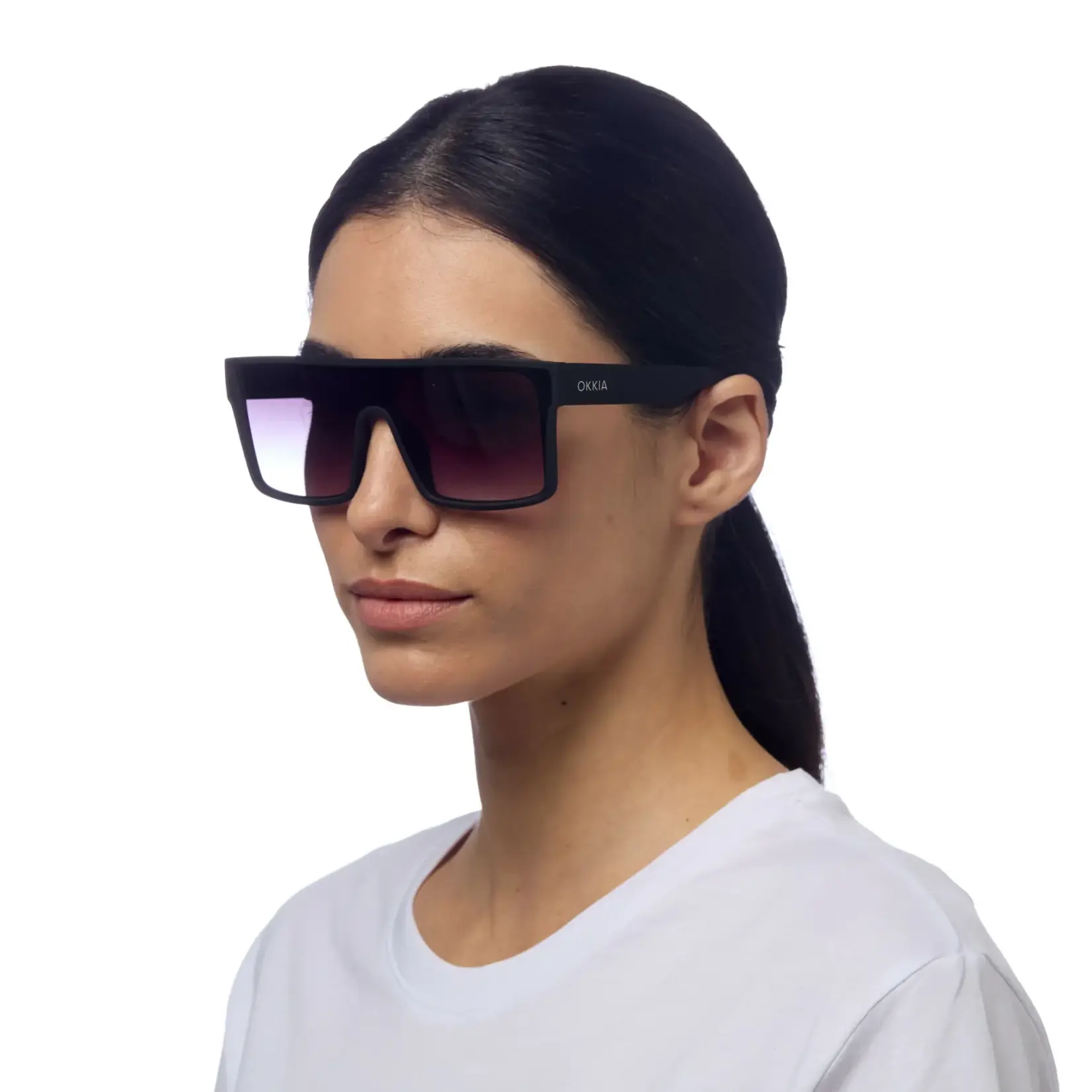 OKKIA Lunettes soleil unisexe  - Tokyo - Noire