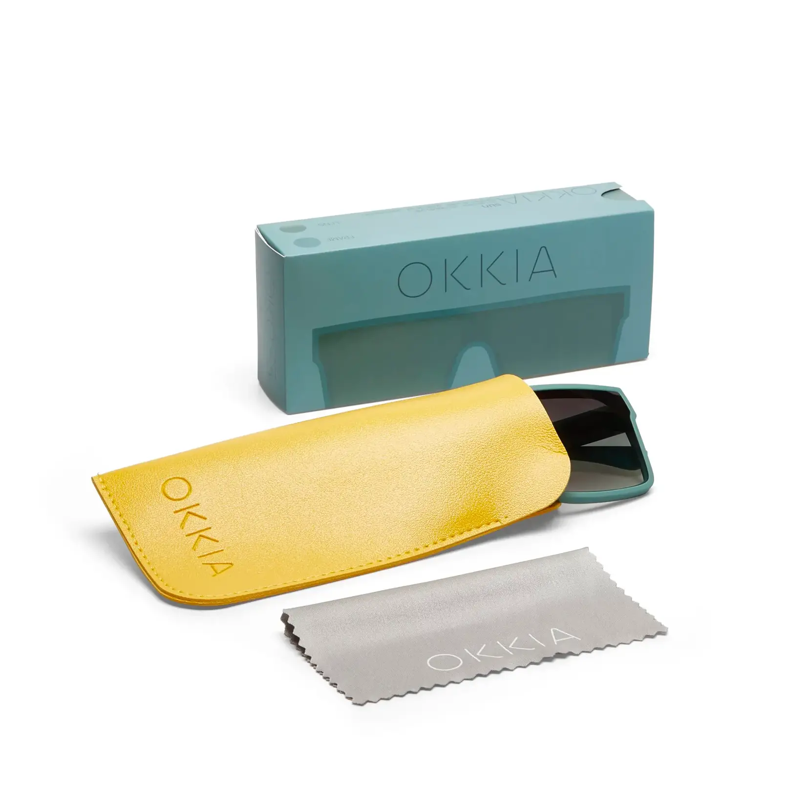 OKKIA Lunettes soleil unisexe- Tokyo - Vert sauge