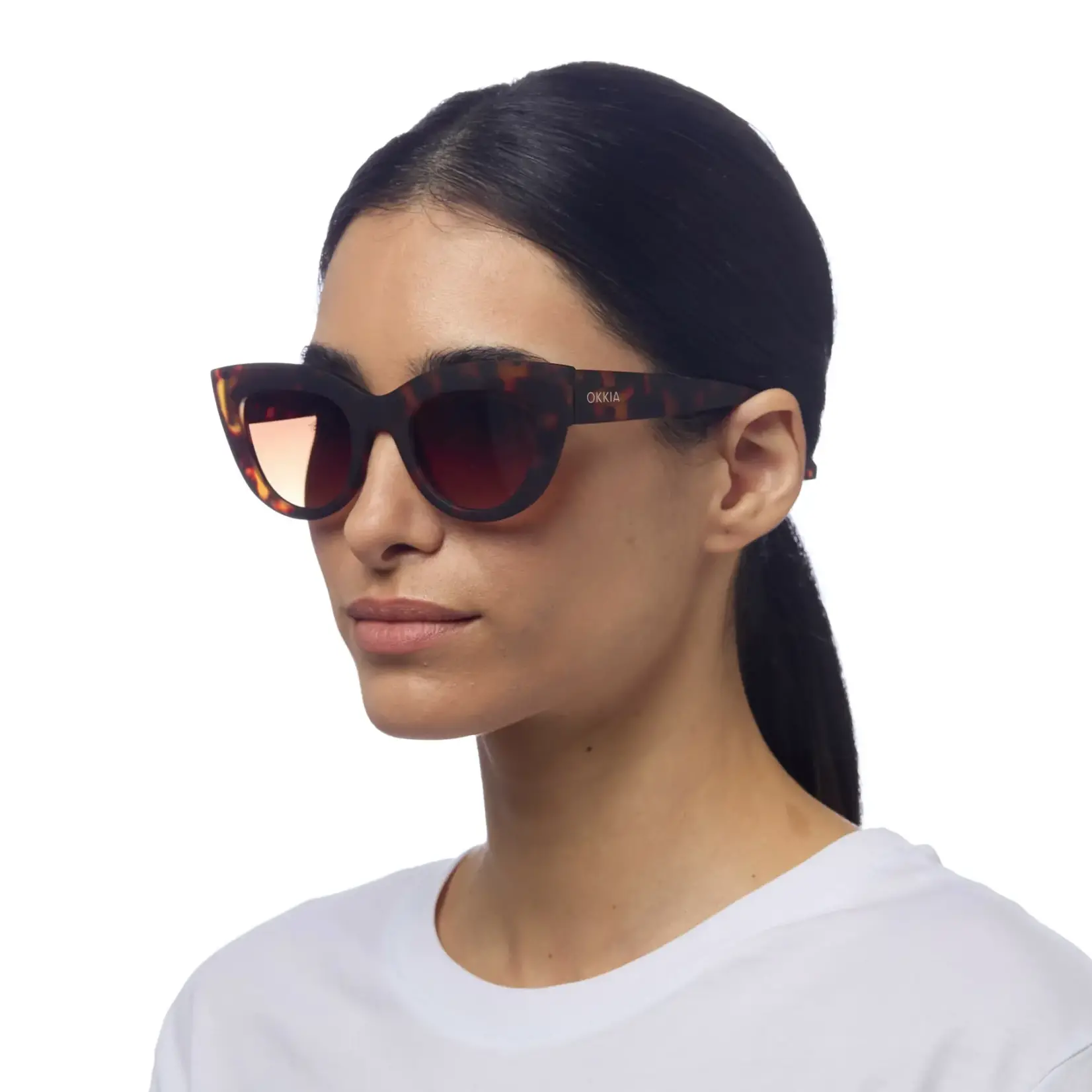 OKKIA Lunettes soleil Claudia - Classique Havana