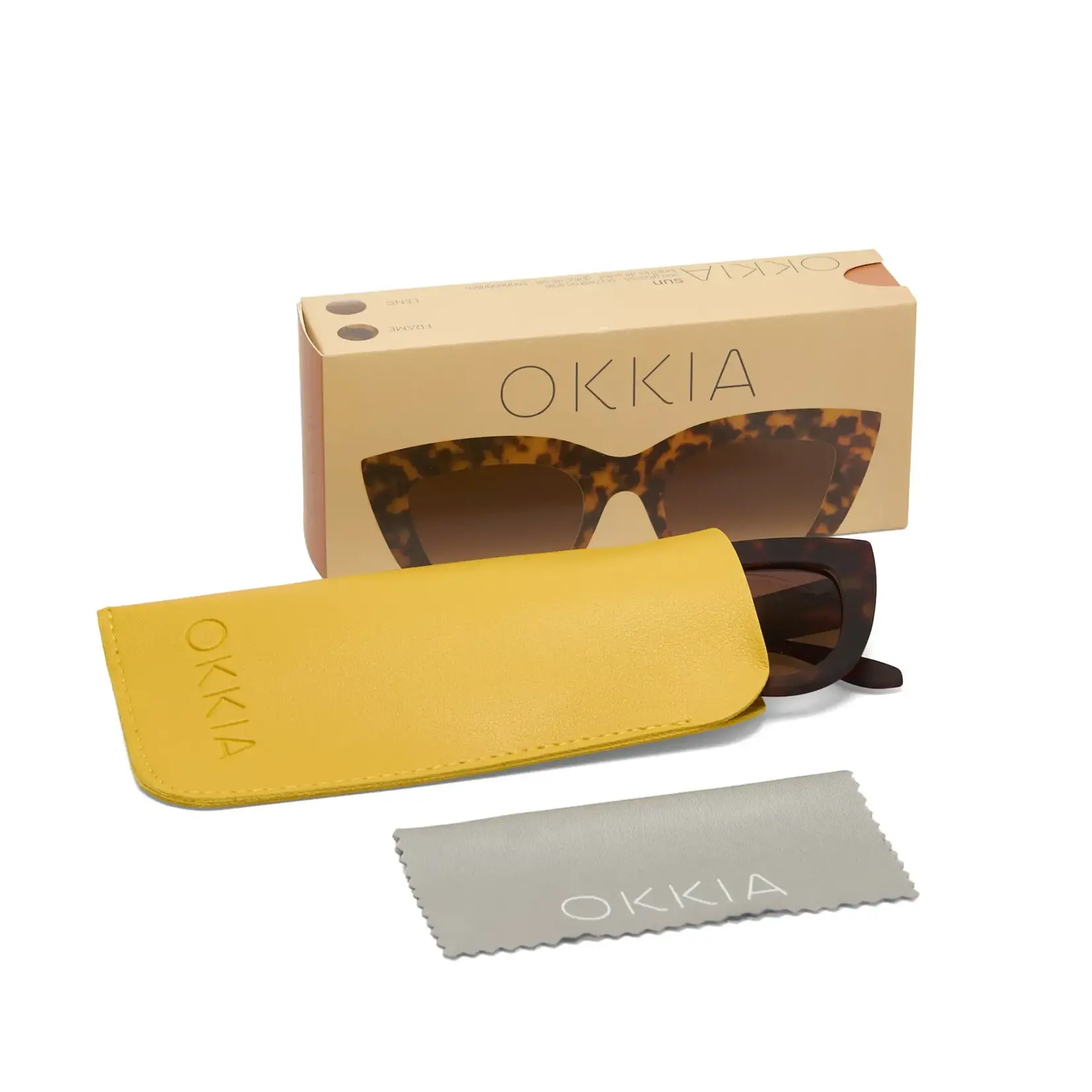 OKKIA Lunettes soleil Claudia - Classique Havana