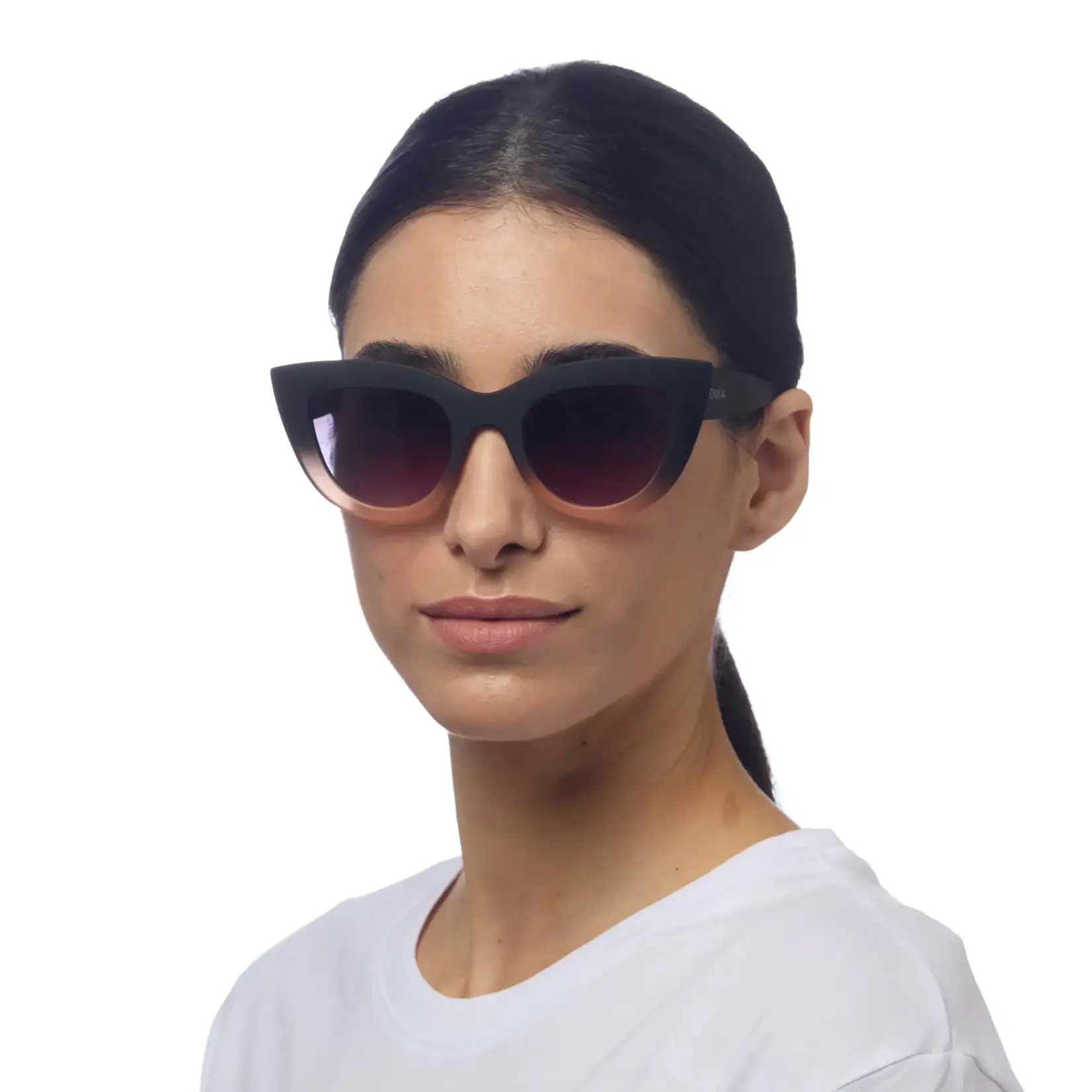 OKKIA Lunettes soleil Claudia - Noire dégradée rose
