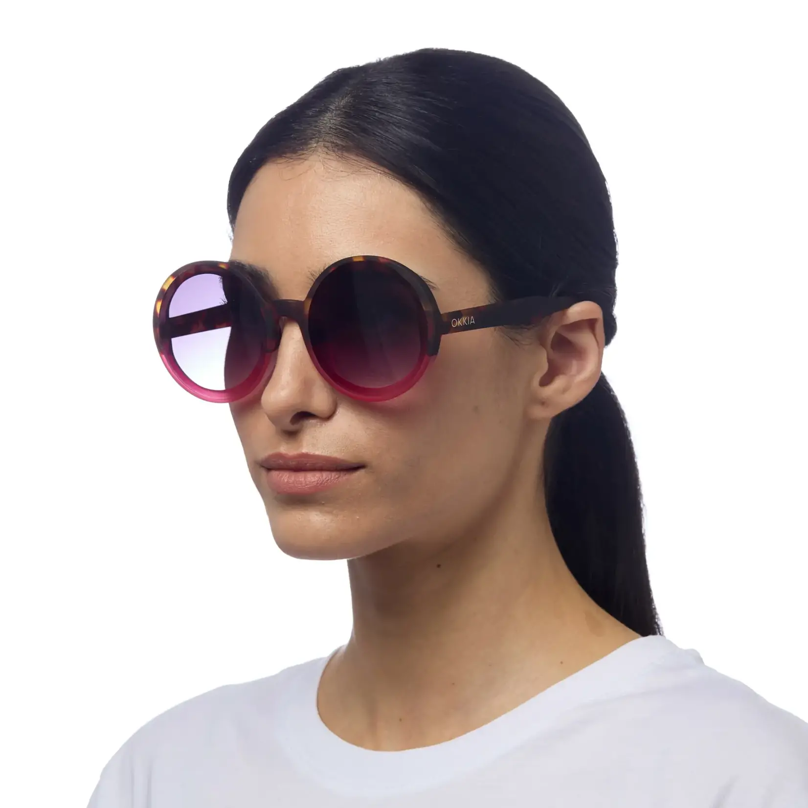 OKKIA Lunettes soleil Monica - Havana rose
