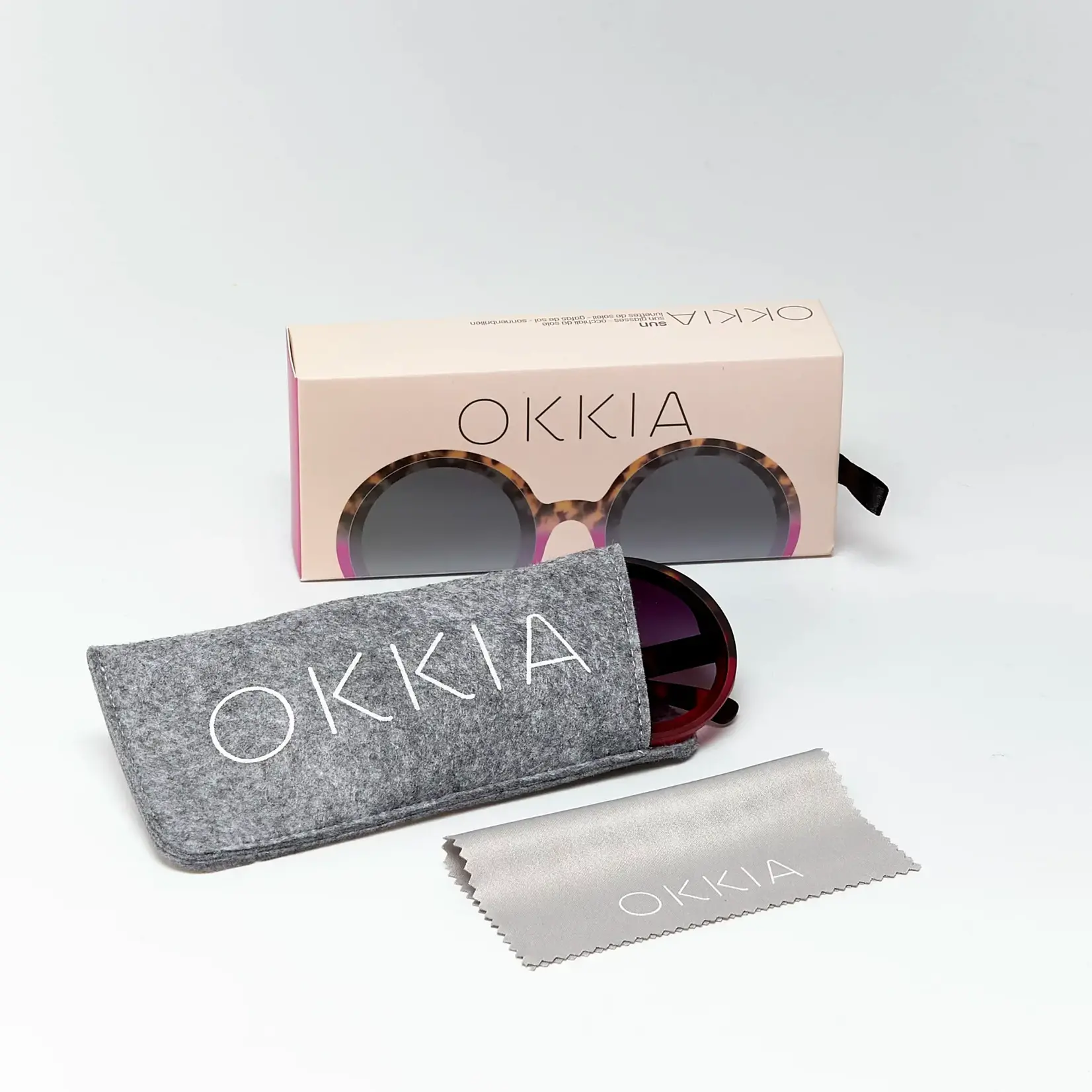 OKKIA Lunettes soleil Monica - Havana rose