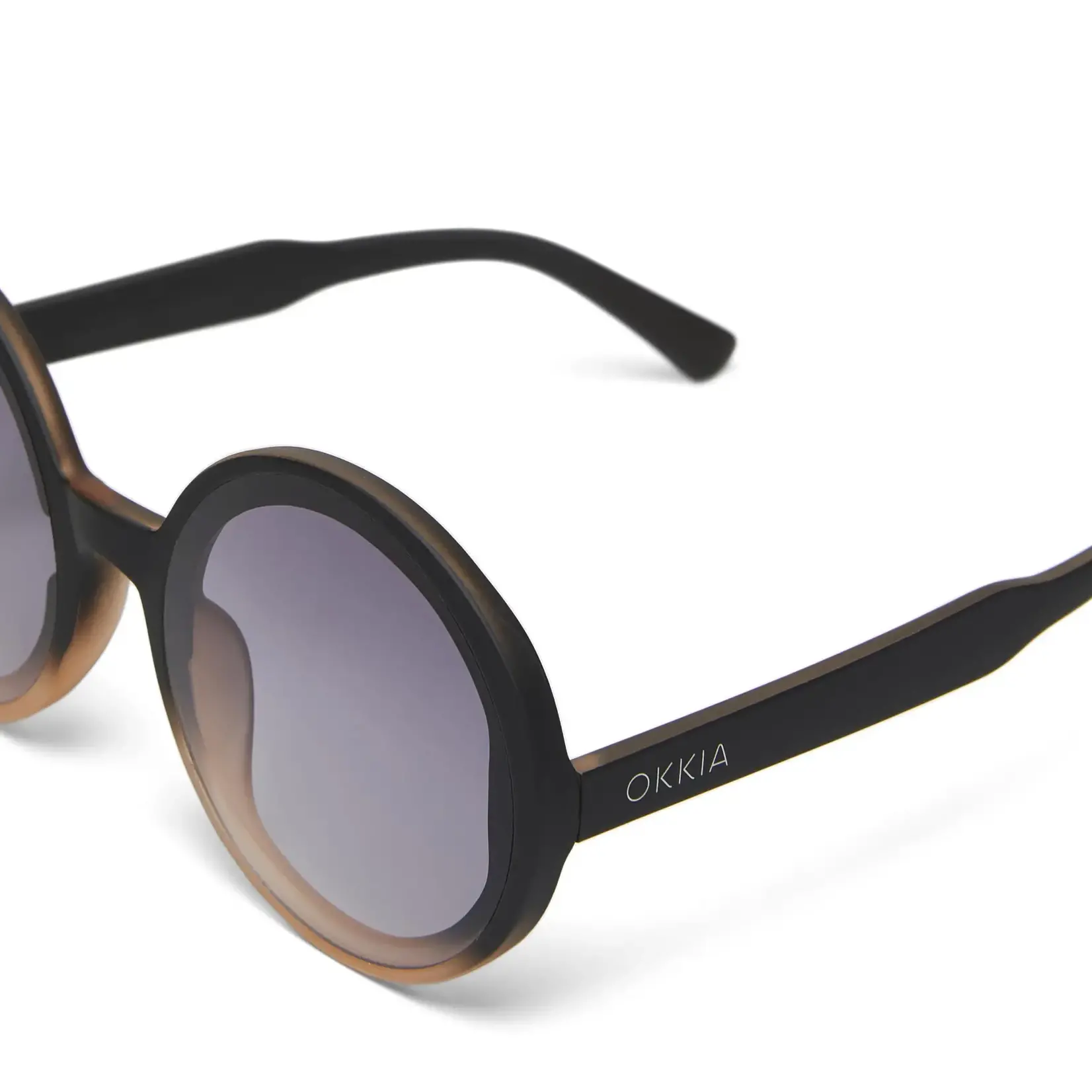 OKKIA Lunettes soleil Monica - Noire dégradée rose