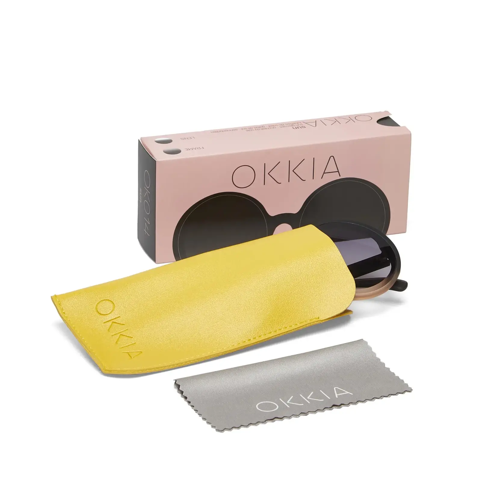 OKKIA Lunettes soleil Monica - Noire dégradée rose