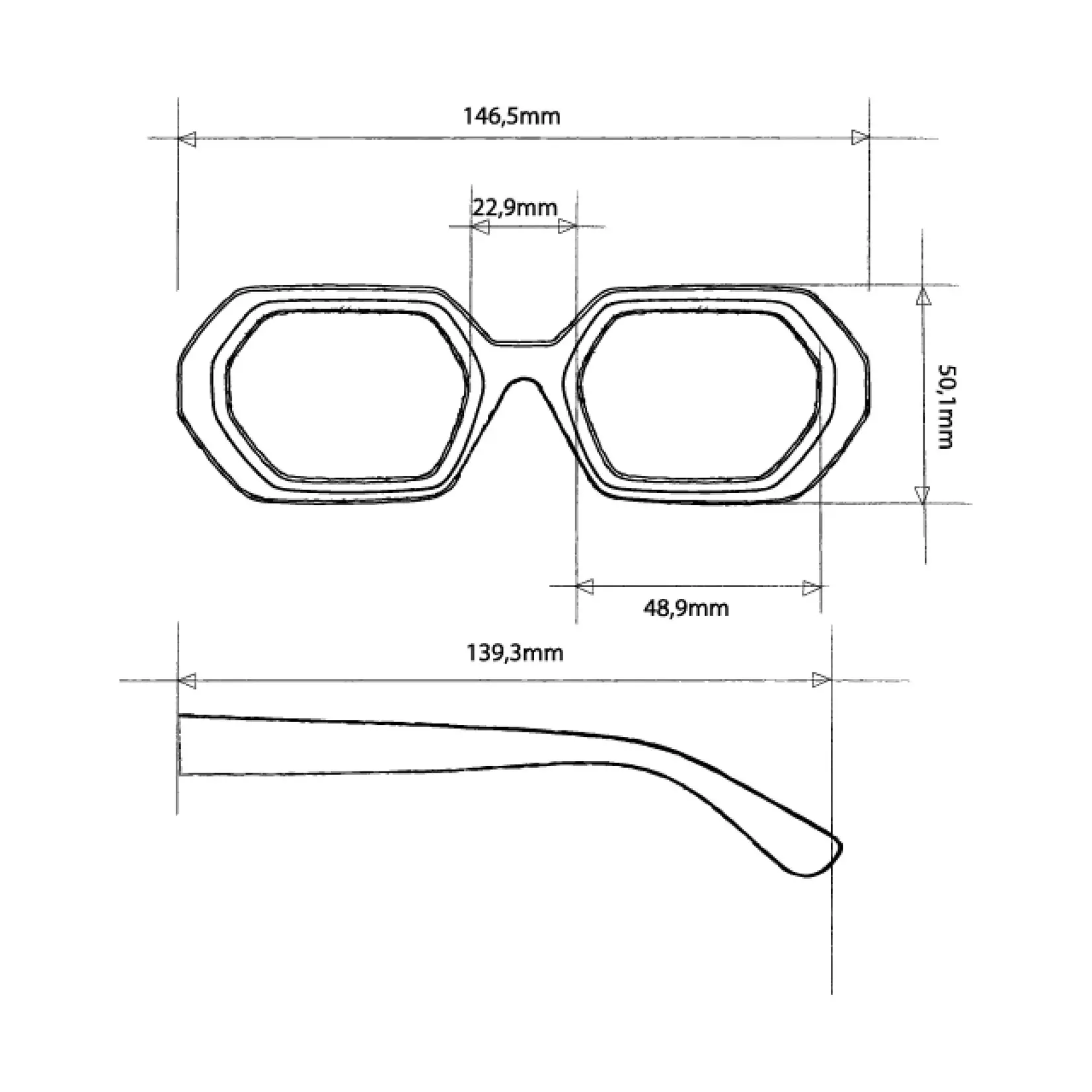 OKKIA Lunettes soleil Andrea - Classique Havana