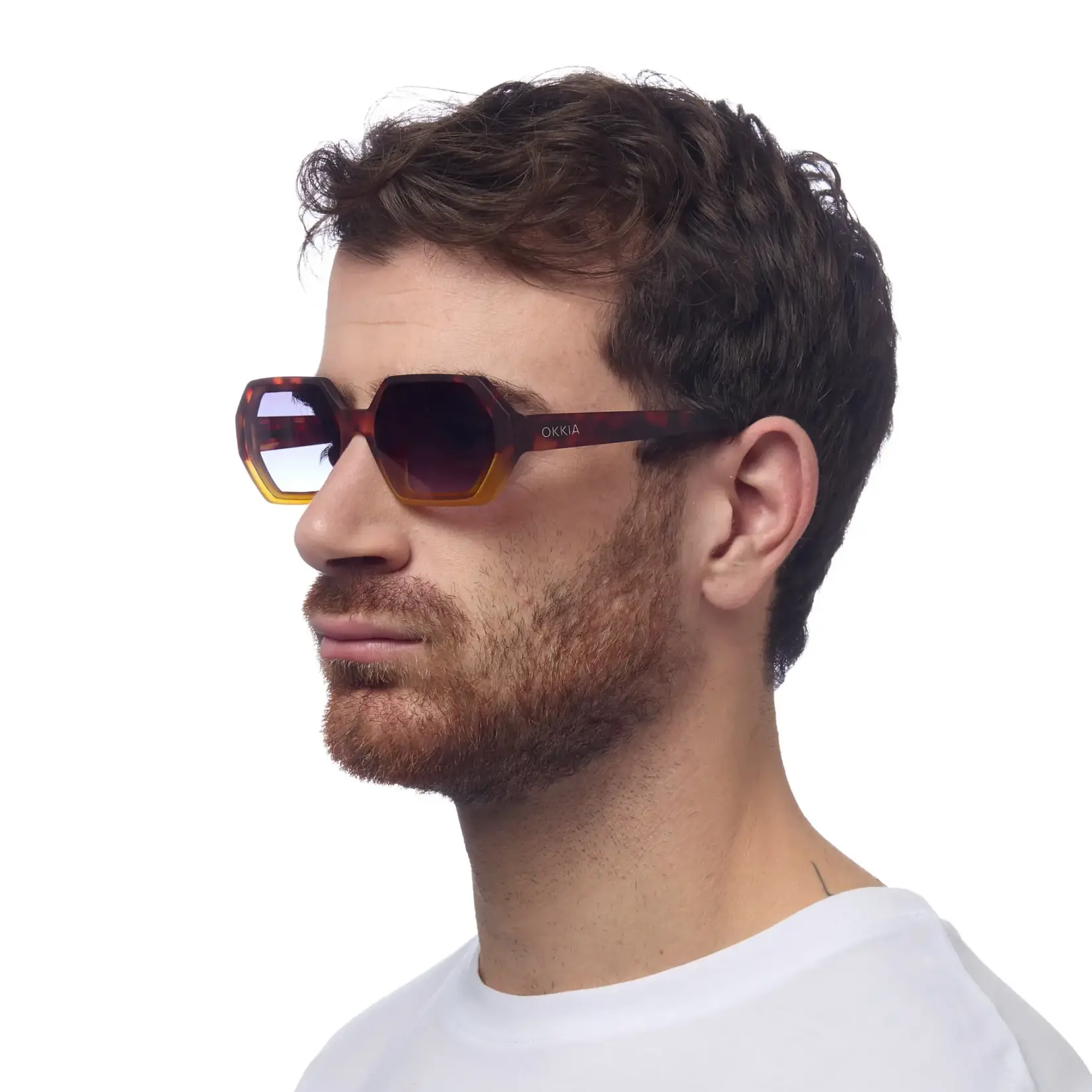 OKKIA Lunettes soleil Havana - Jaune