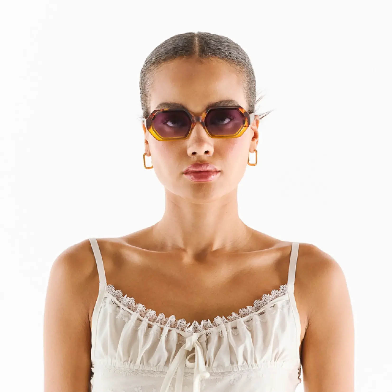 OKKIA Lunettes soleil Havana - Jaune