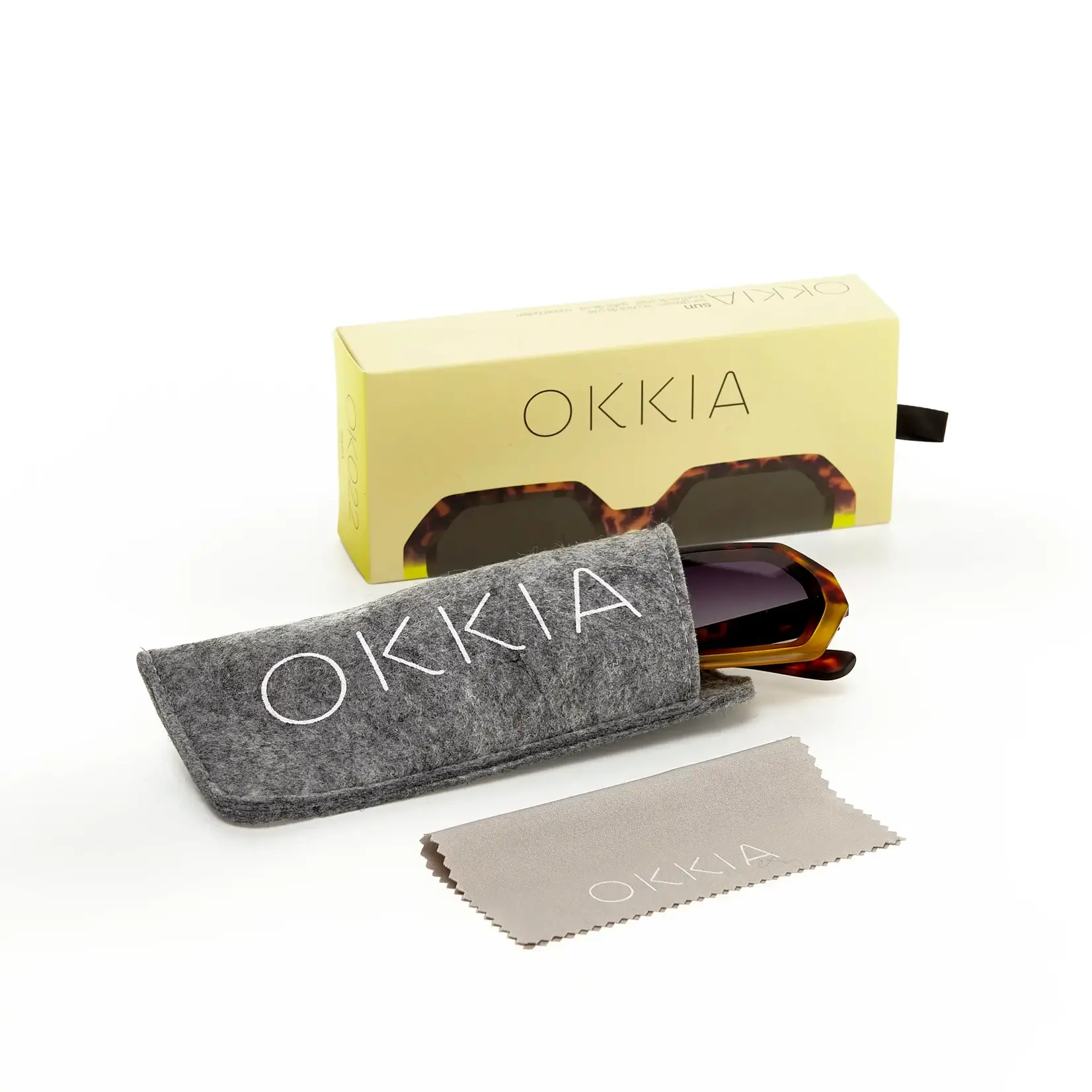 OKKIA Lunettes soleil Havana - Jaune