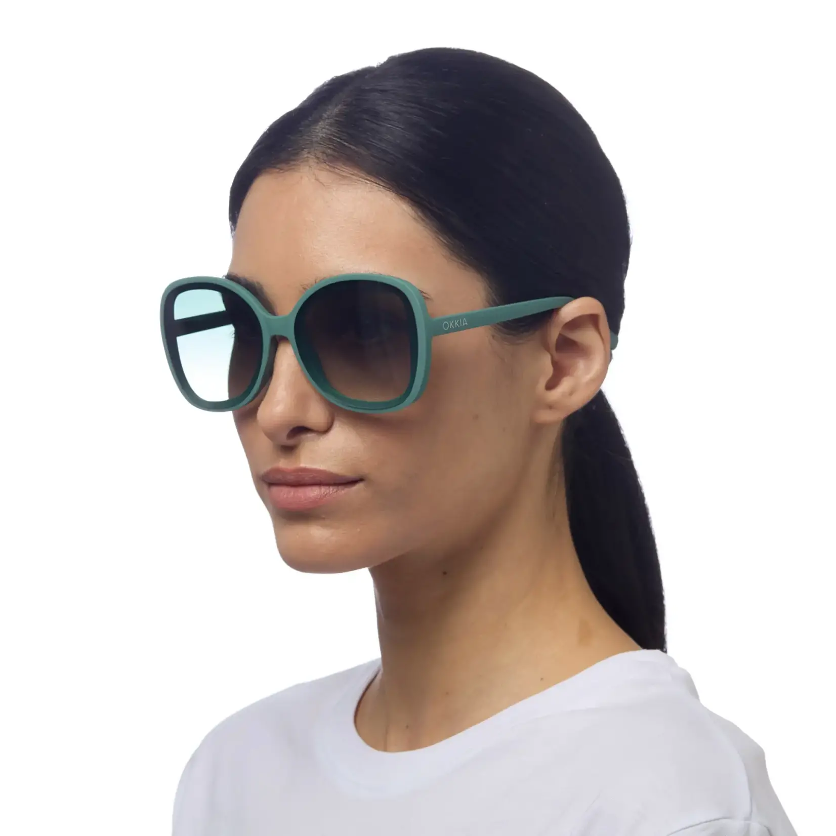 OKKIA Lunettes soleil - Anna-  Vert sauge