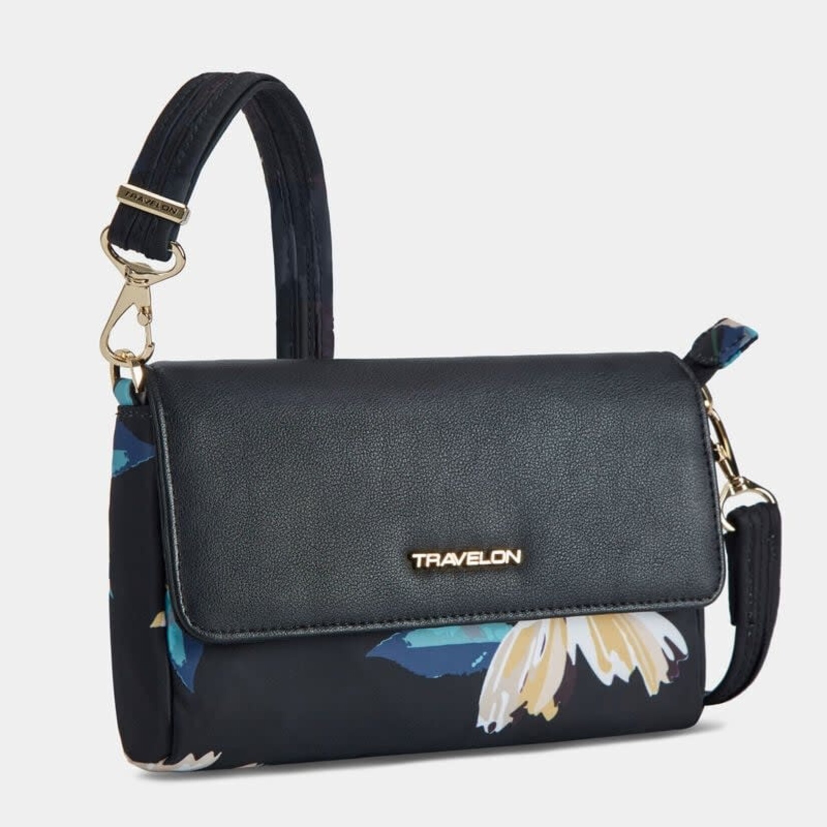 Travelon Sac à bandoulière convertible antivol Addison - Fleuri