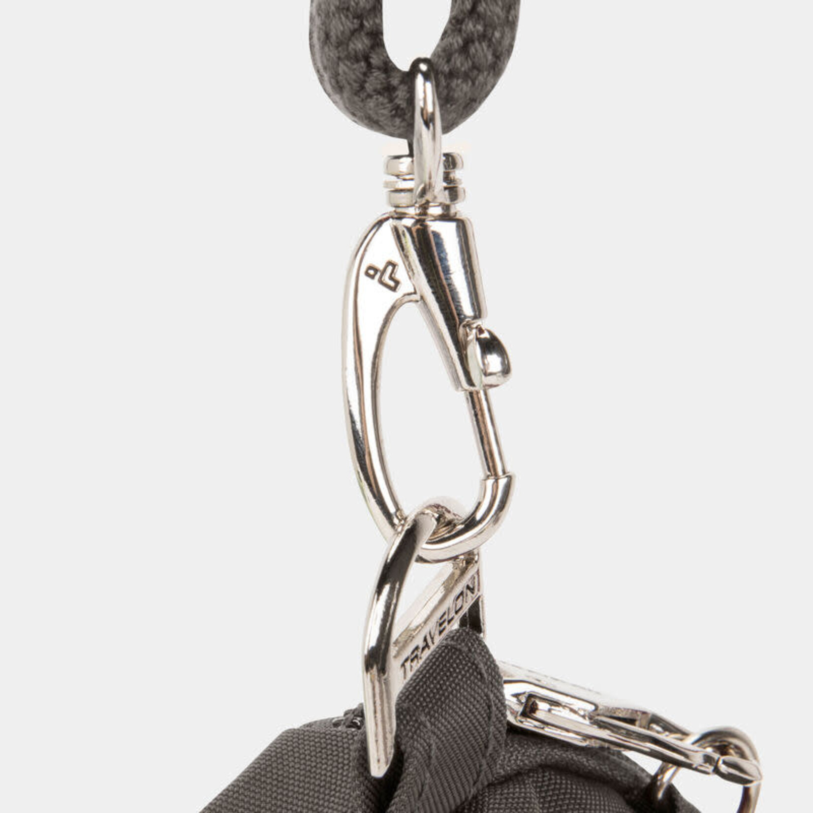 Travelon Mini sac bandoulière asymétrique antivol Essentials - Smoke