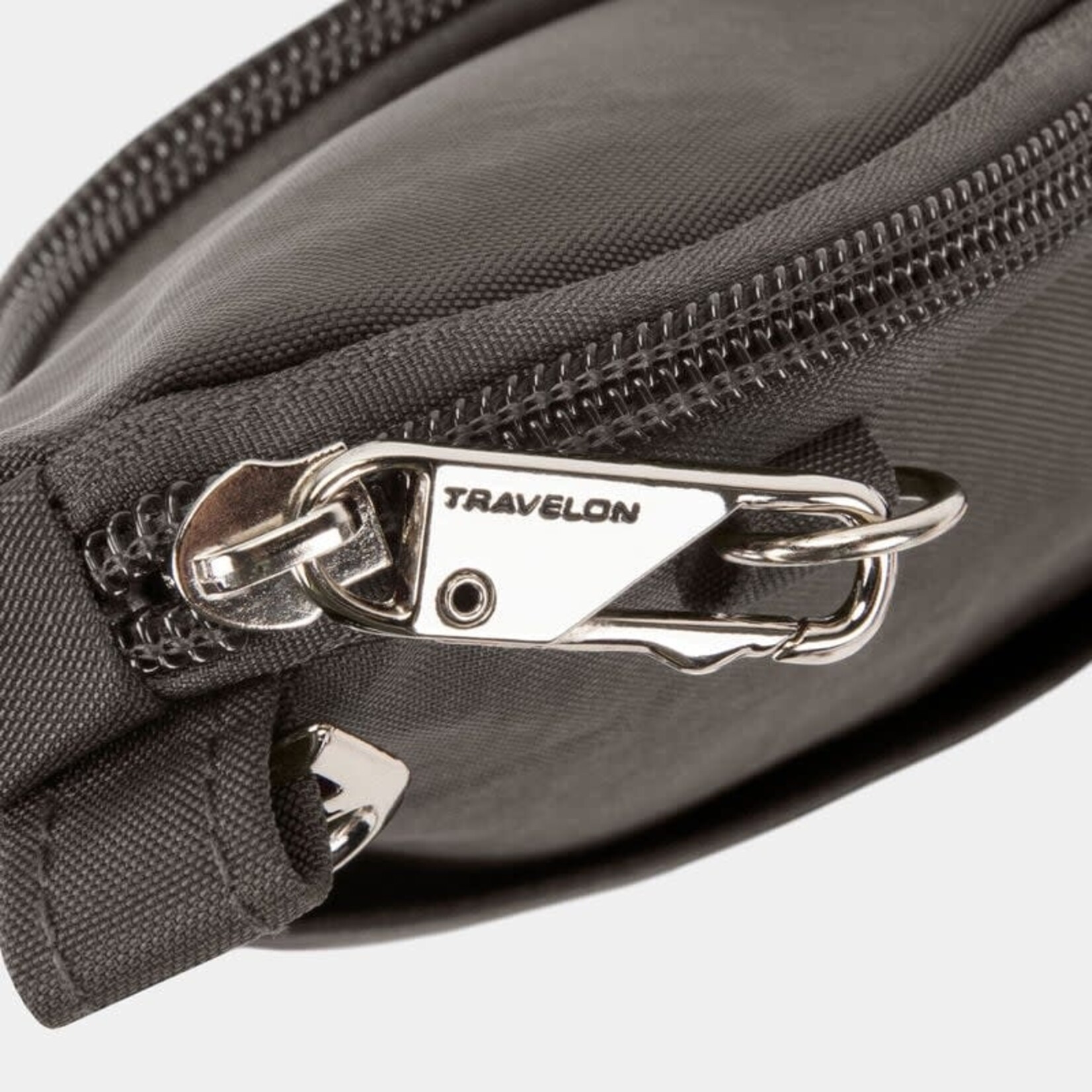 Travelon Mini sac bandoulière asymétrique antivol Essentials - Smoke
