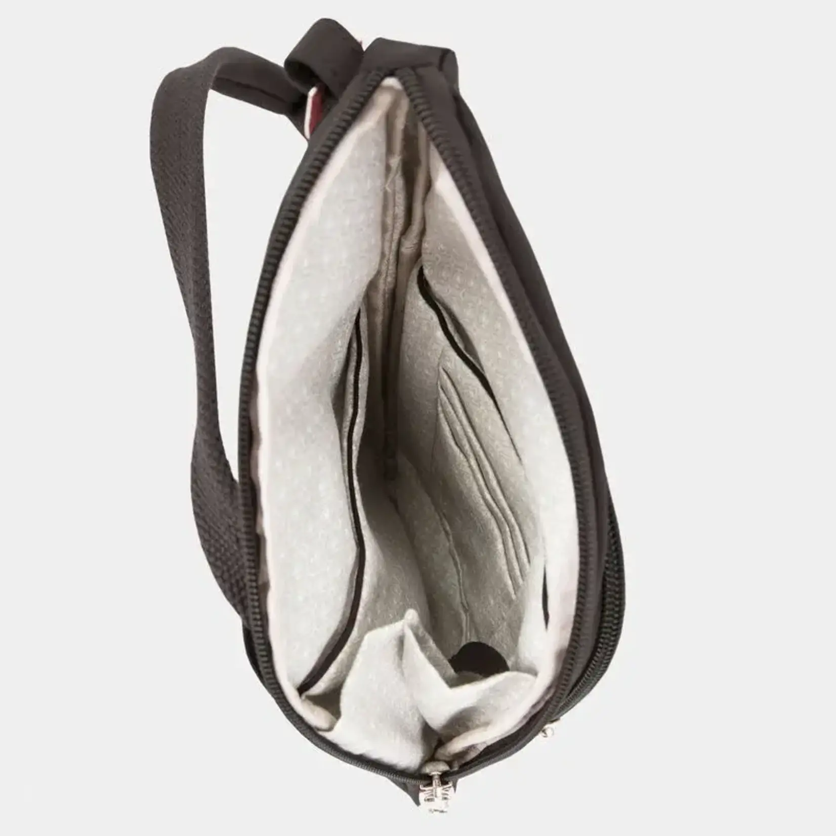 Travelon Mini sac bandoulière asymétrique antivol Essentials - Noir