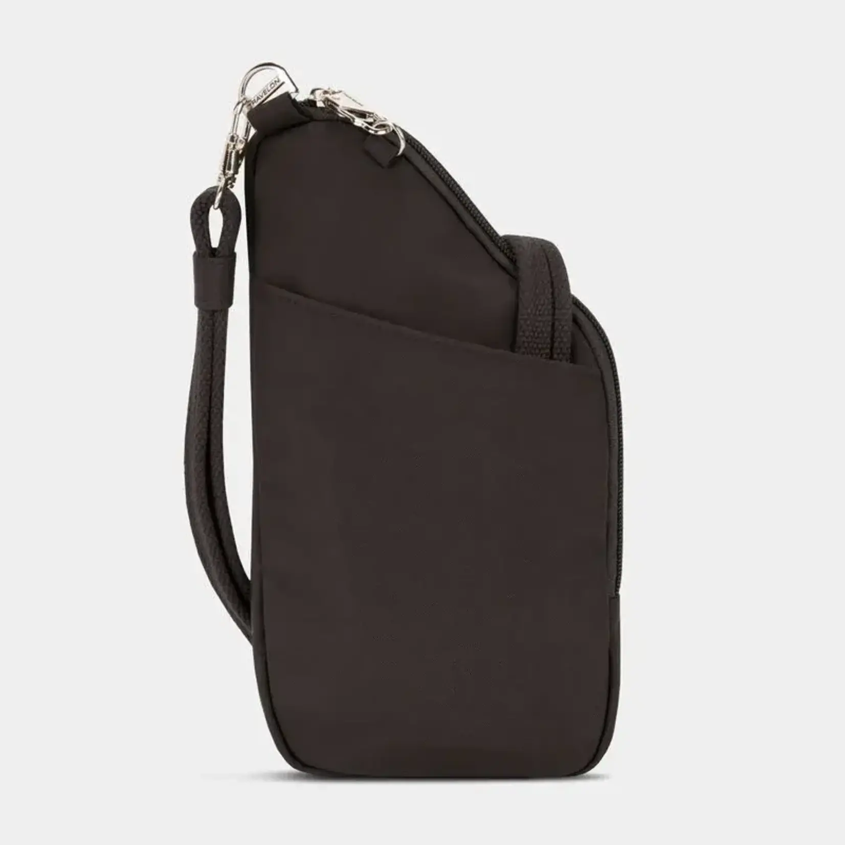 Travelon Mini sac bandoulière asymétrique antivol Essentials - Noir