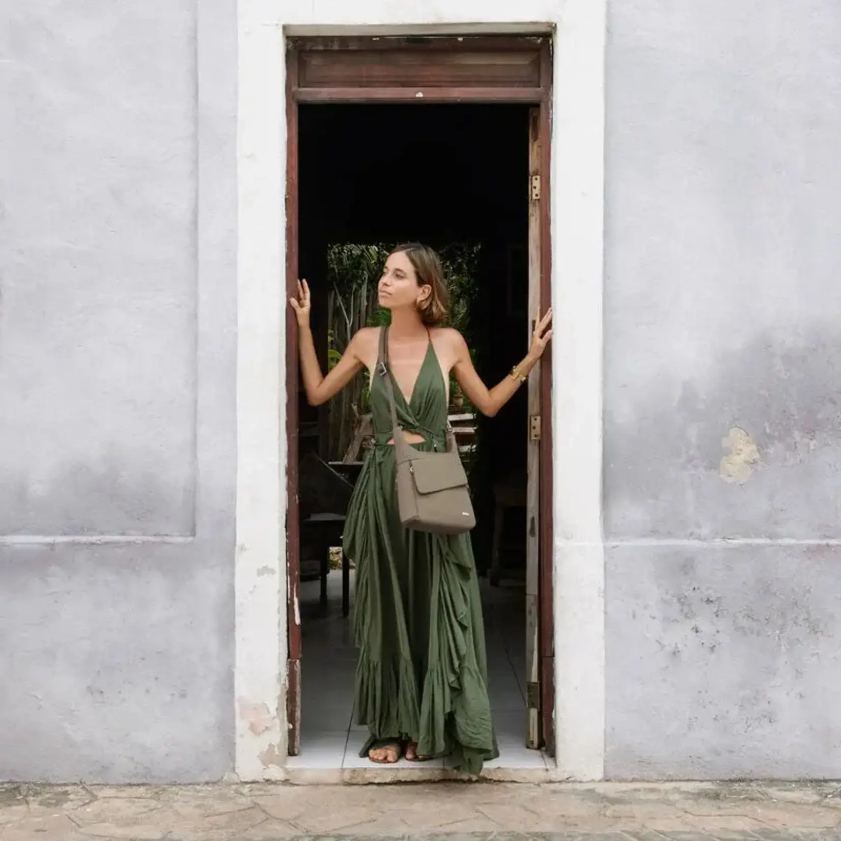 Travelon Sac messager classique antivol - Muscade