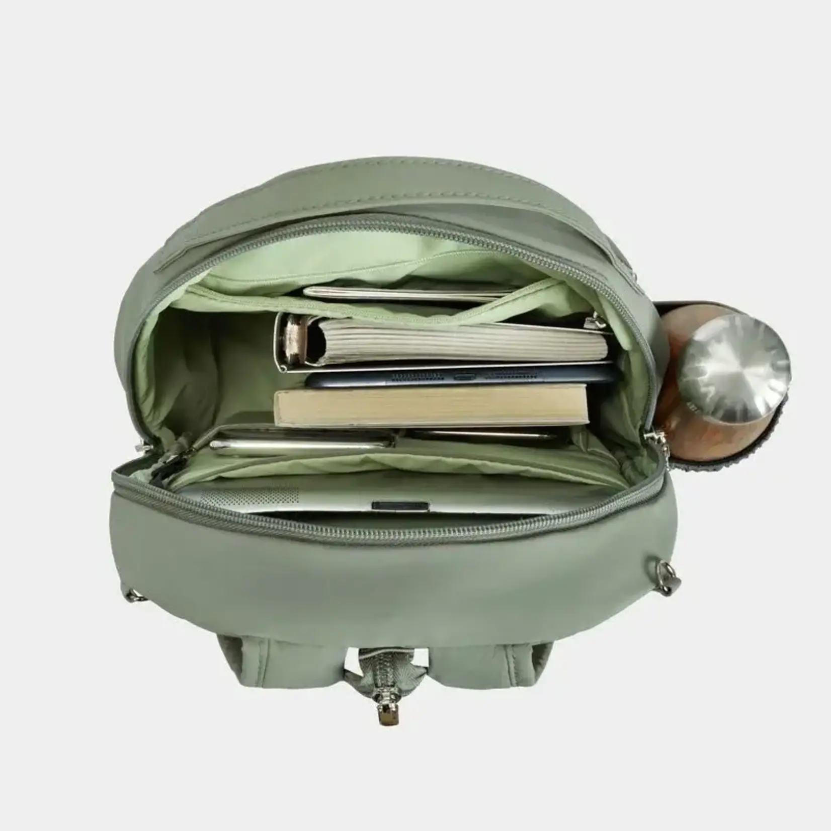 Travelon Sac à dos/sac bandoulière antivol Roam convertible - Moss