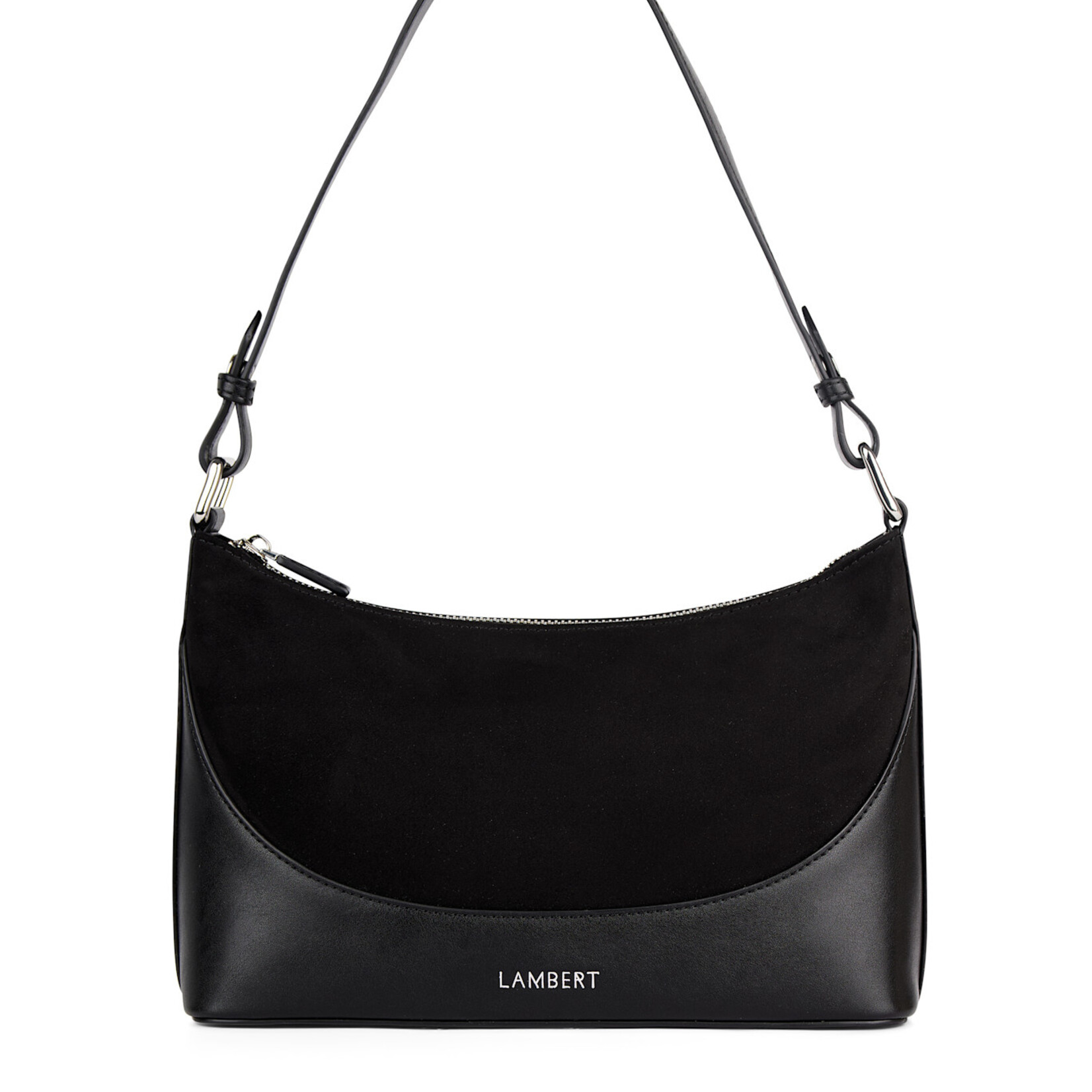 Lambert Le Clover - Sac à main 2-en-1 en suède - Noir