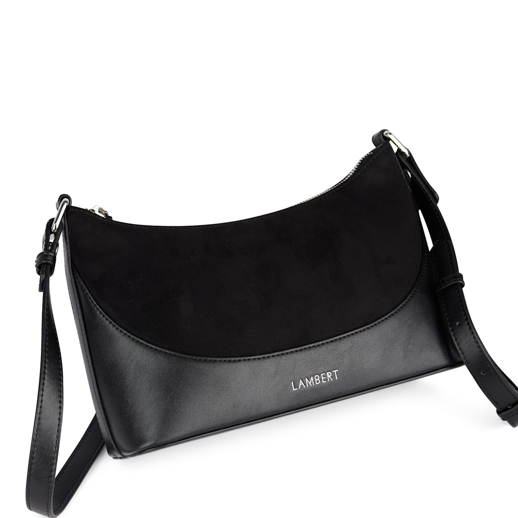 Lambert Le Clover - Sac à main 2-en-1 en suède - Noir