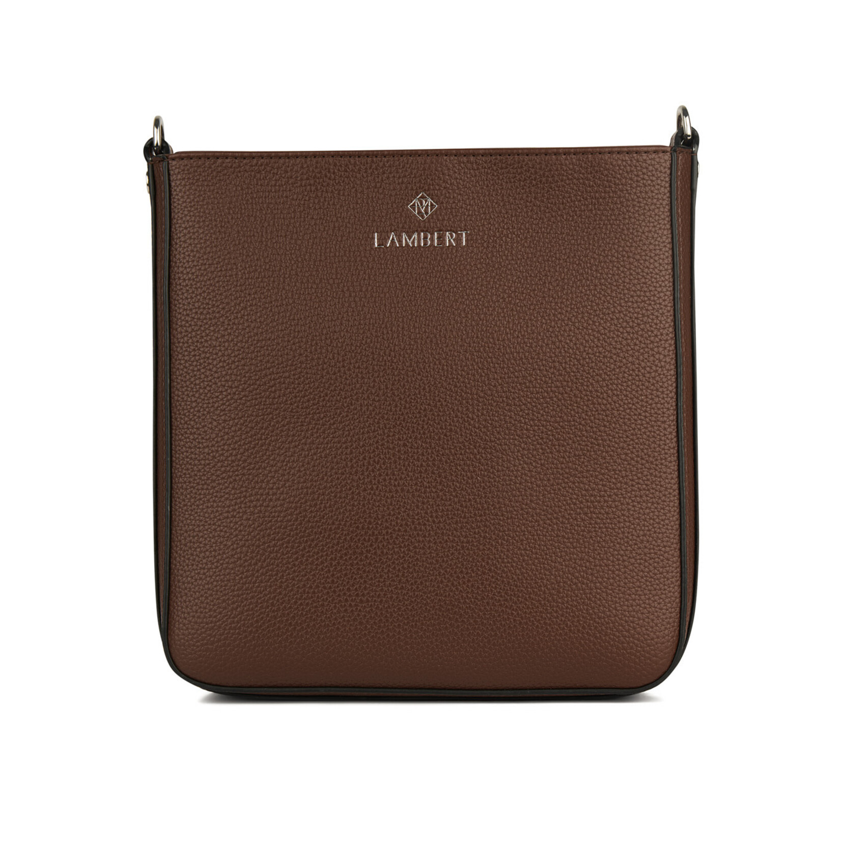 Lambert Le Natalia - Sac bandoulière en cuir végan recyclé - Chocolat