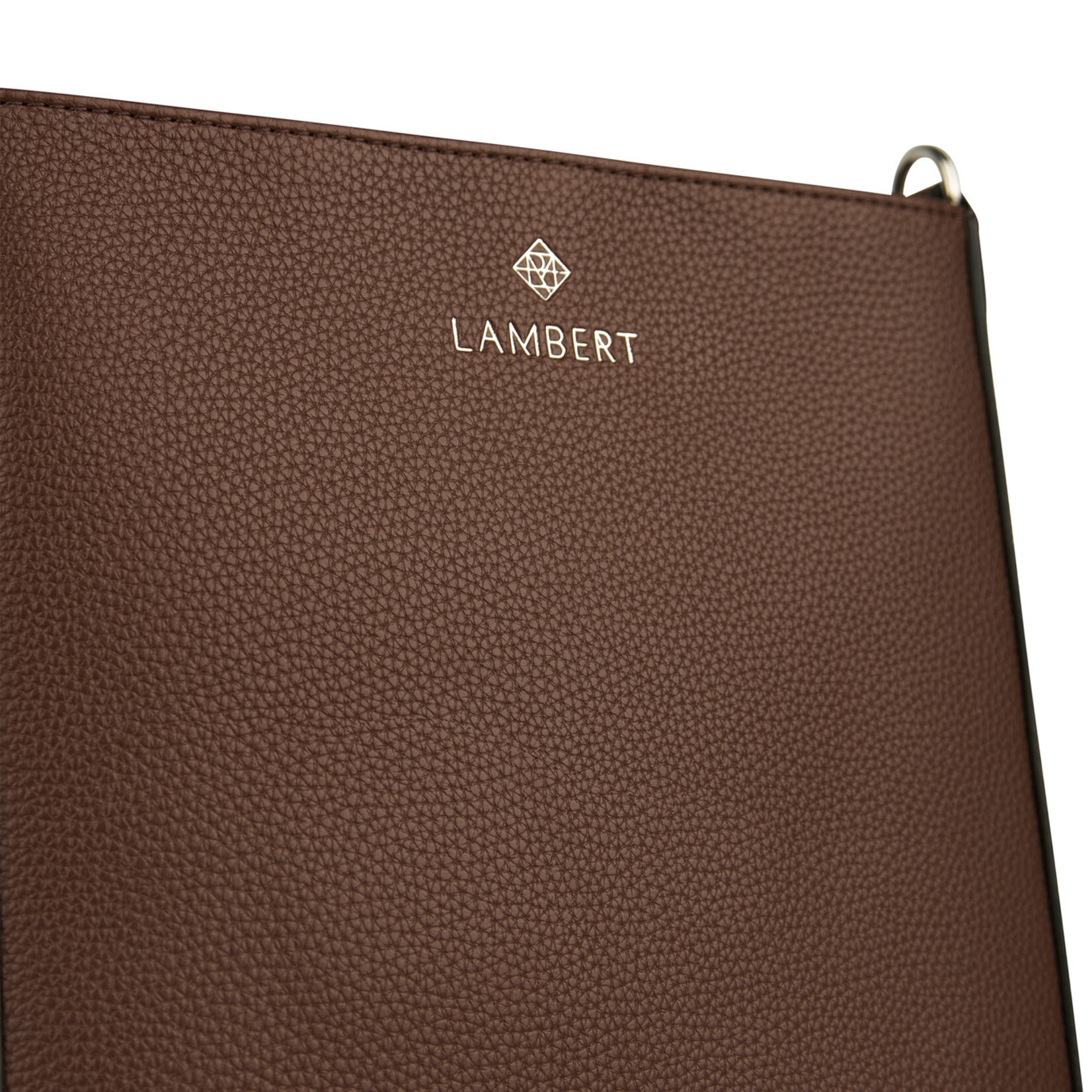 Lambert Le Natalia - Sac bandoulière en cuir végan recyclé - Chocolat