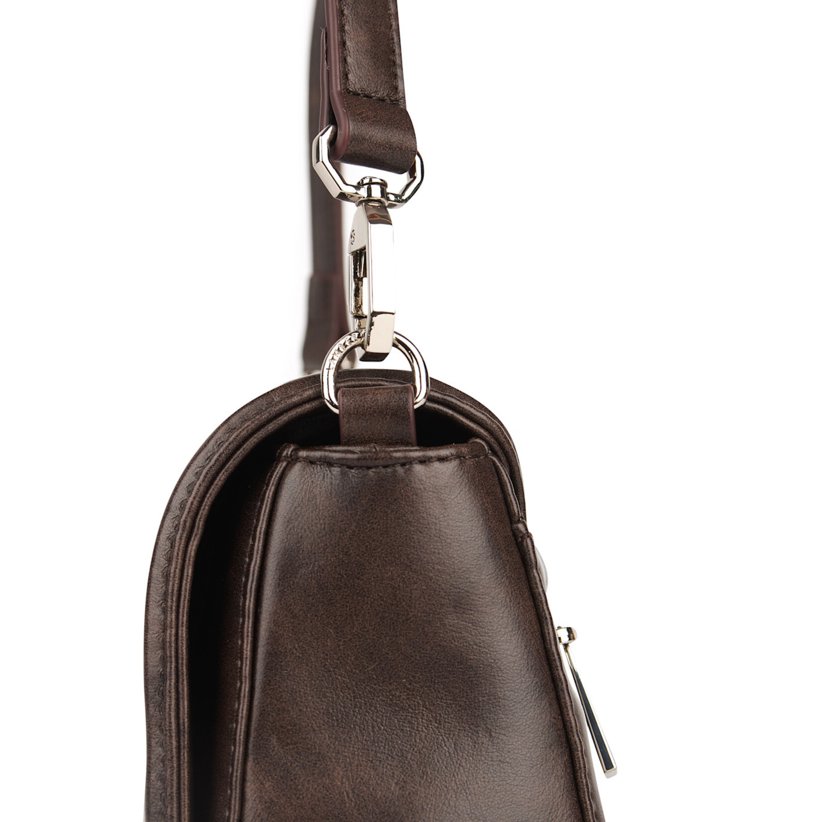 Lambert Le Alyssa - Sac à main 2-en-1 en cuir vegan - Espresso