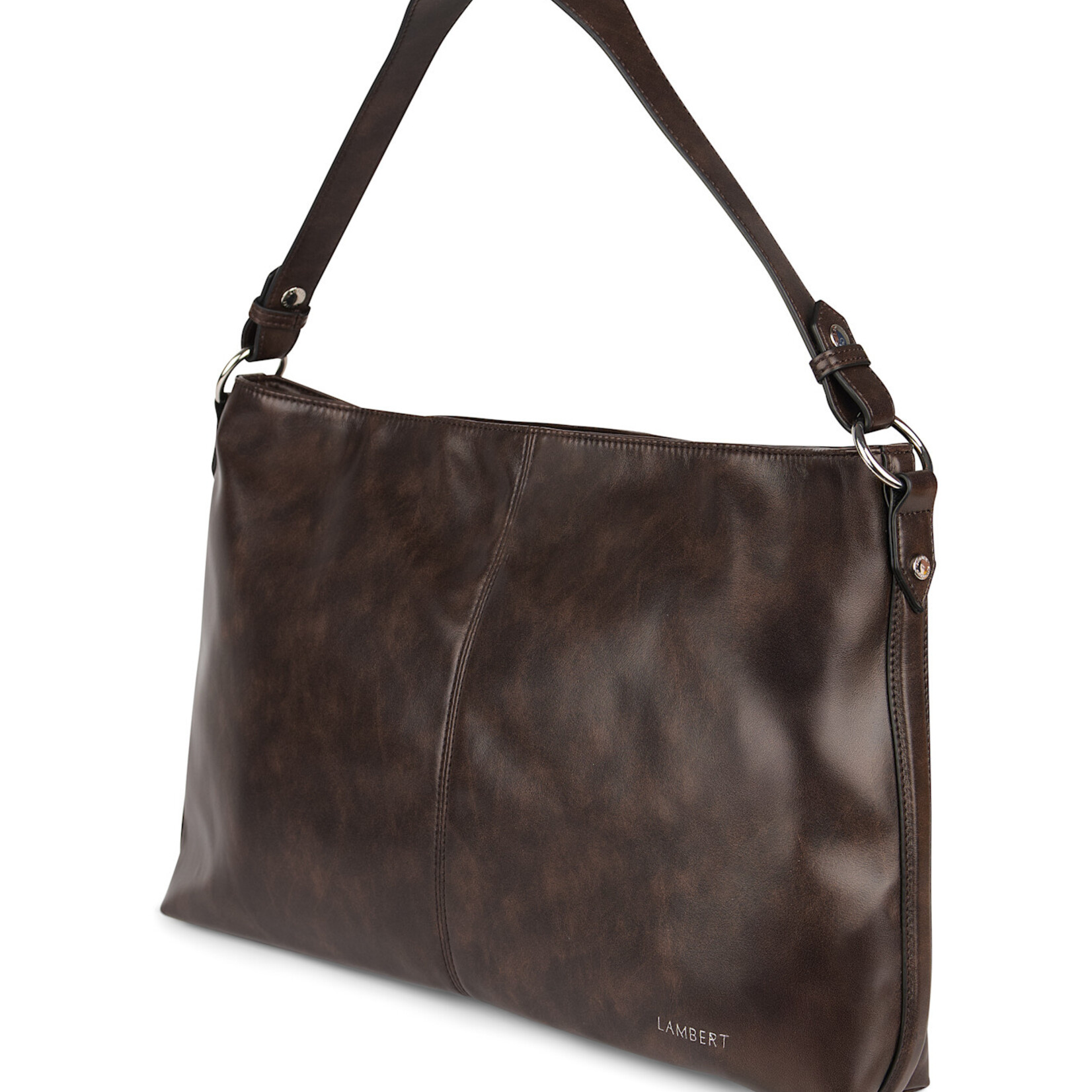 Lambert Le Gianna - Sac à main 2-en-1 en cuir vegan - Espresso