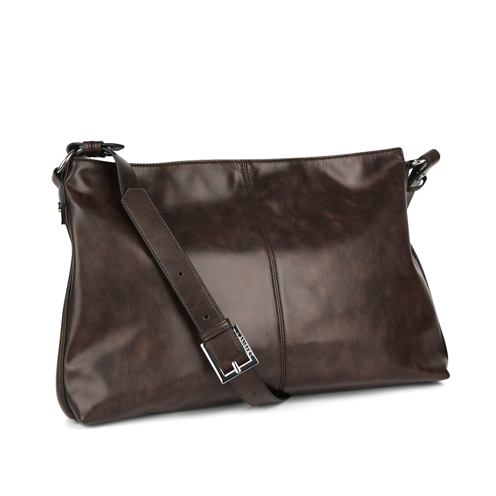 Lambert Le Gianna - Sac à main 2-en-1 en cuir vegan - Espresso