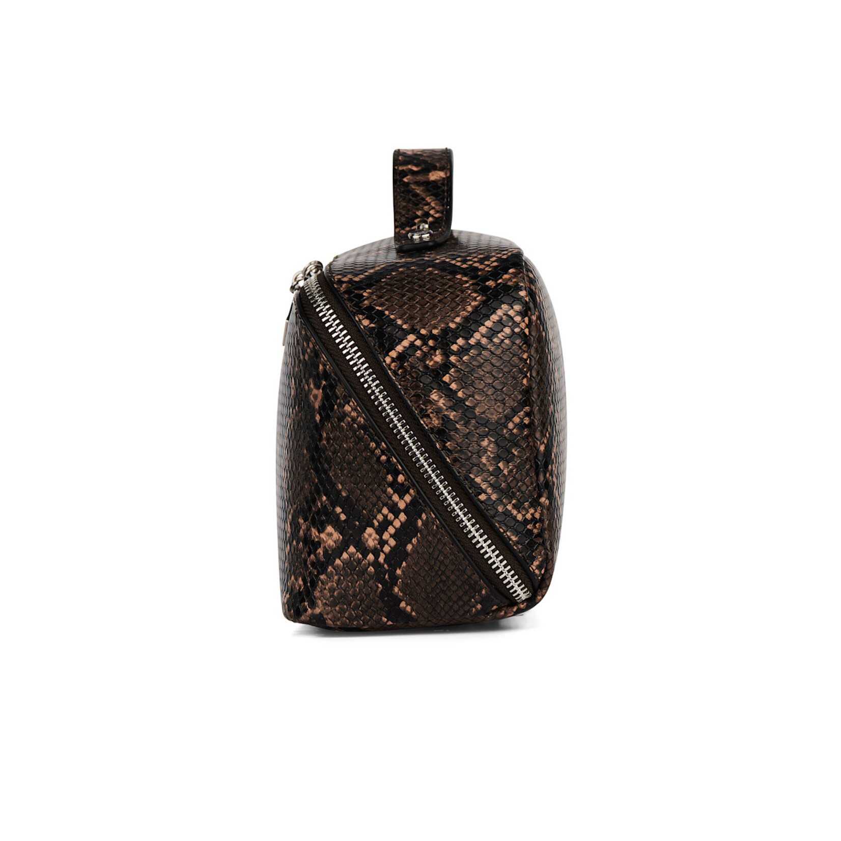 Lambert La Jolie - Trousse à maquillage en cuir vegan - Sepia