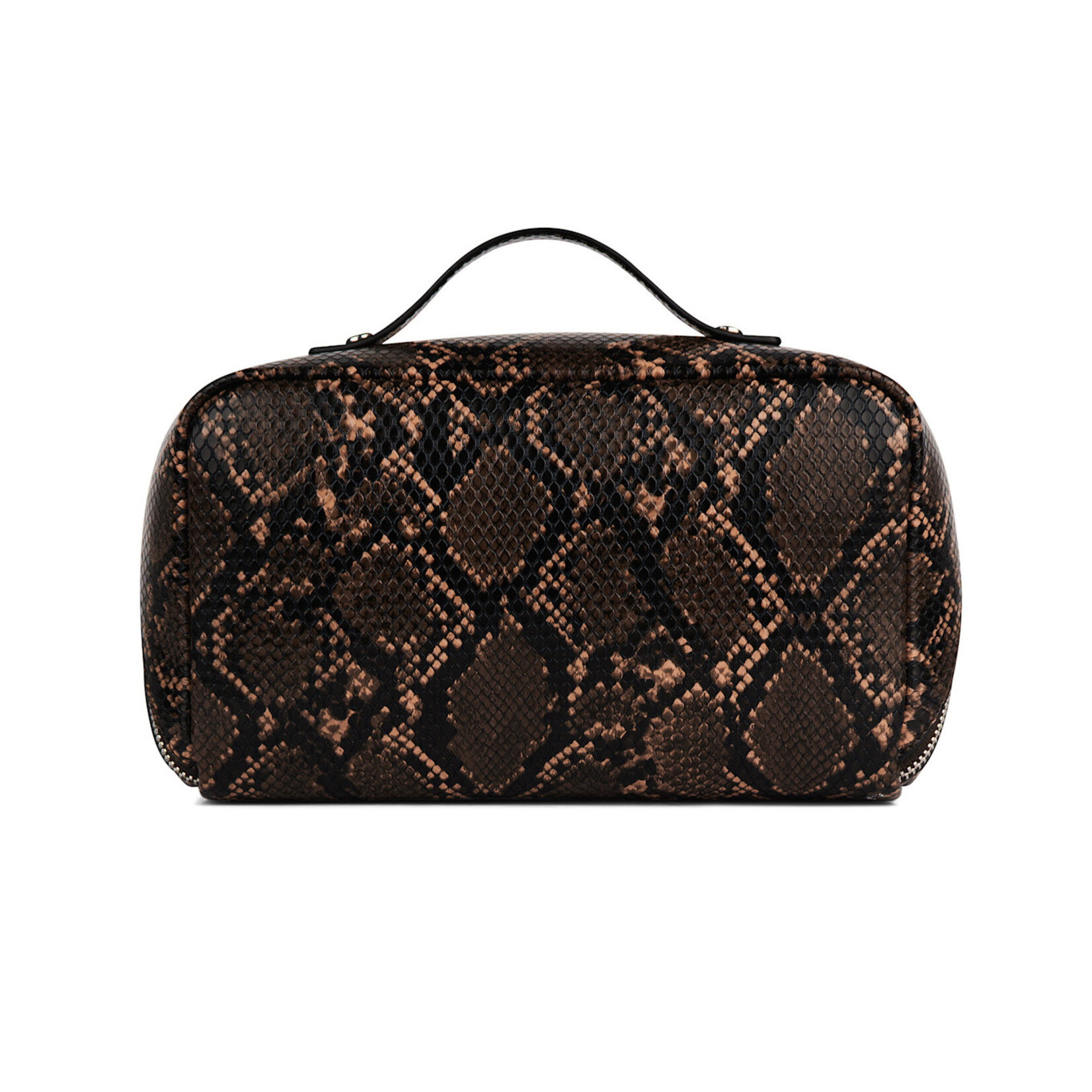 Lambert La Jolie - Trousse à maquillage en cuir vegan - Sepia