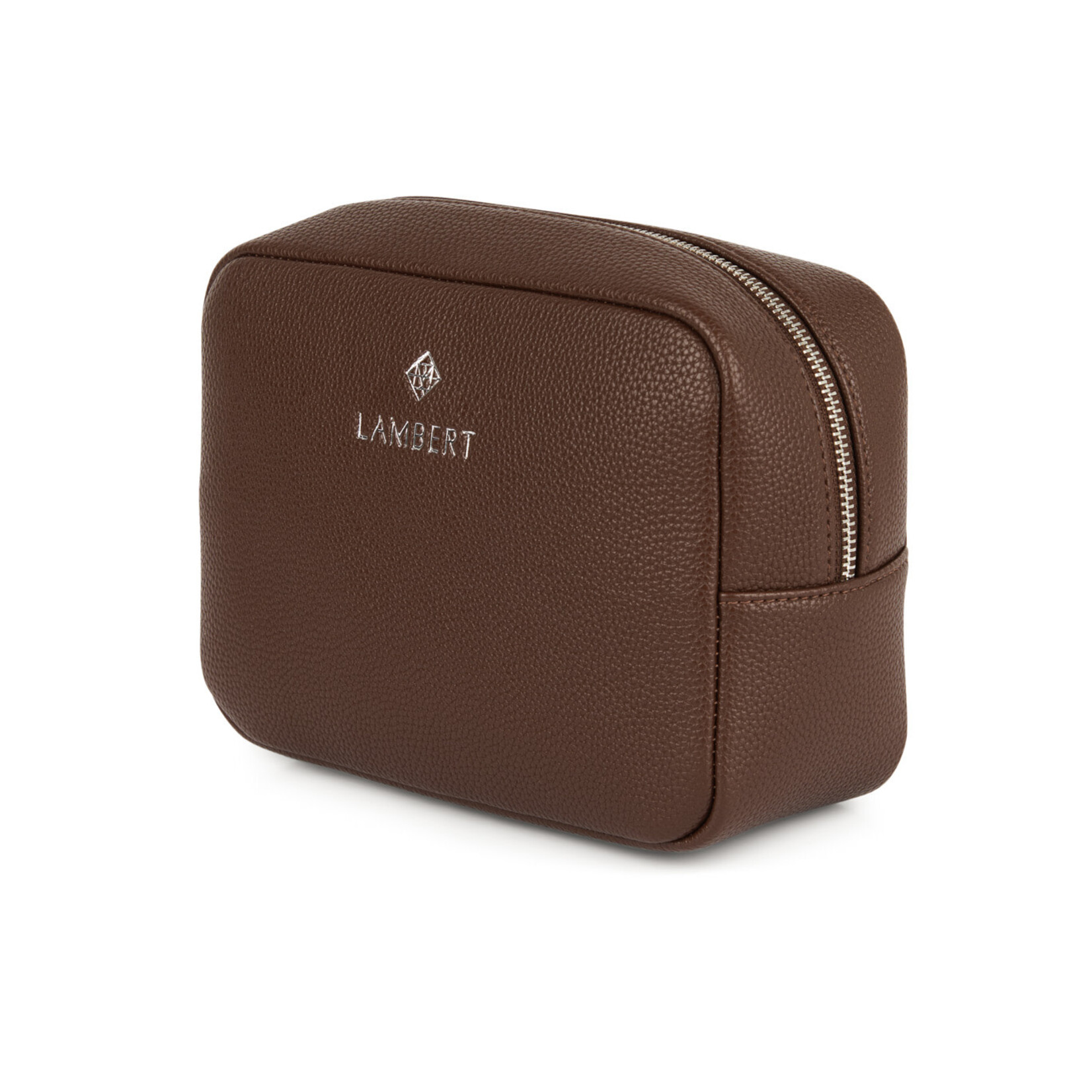 Lambert Le Zoe - Trousse en cuir vegan - Chocolat