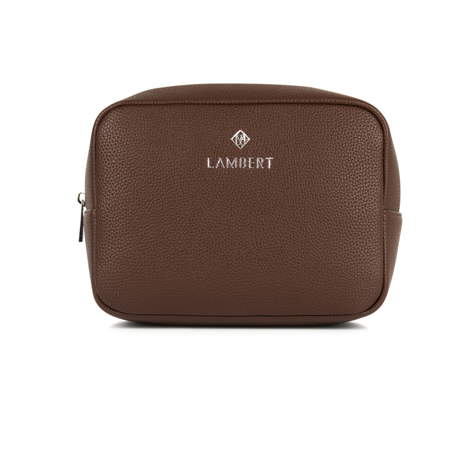 Lambert Le Zoe - Trousse en cuir vegan - Chocolat