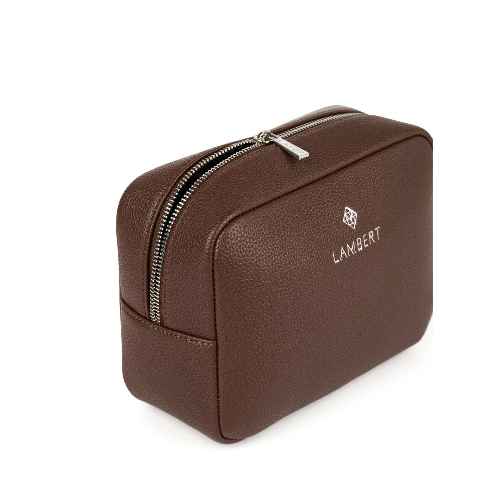 Lambert Le Zoe - Trousse en cuir vegan - Chocolat