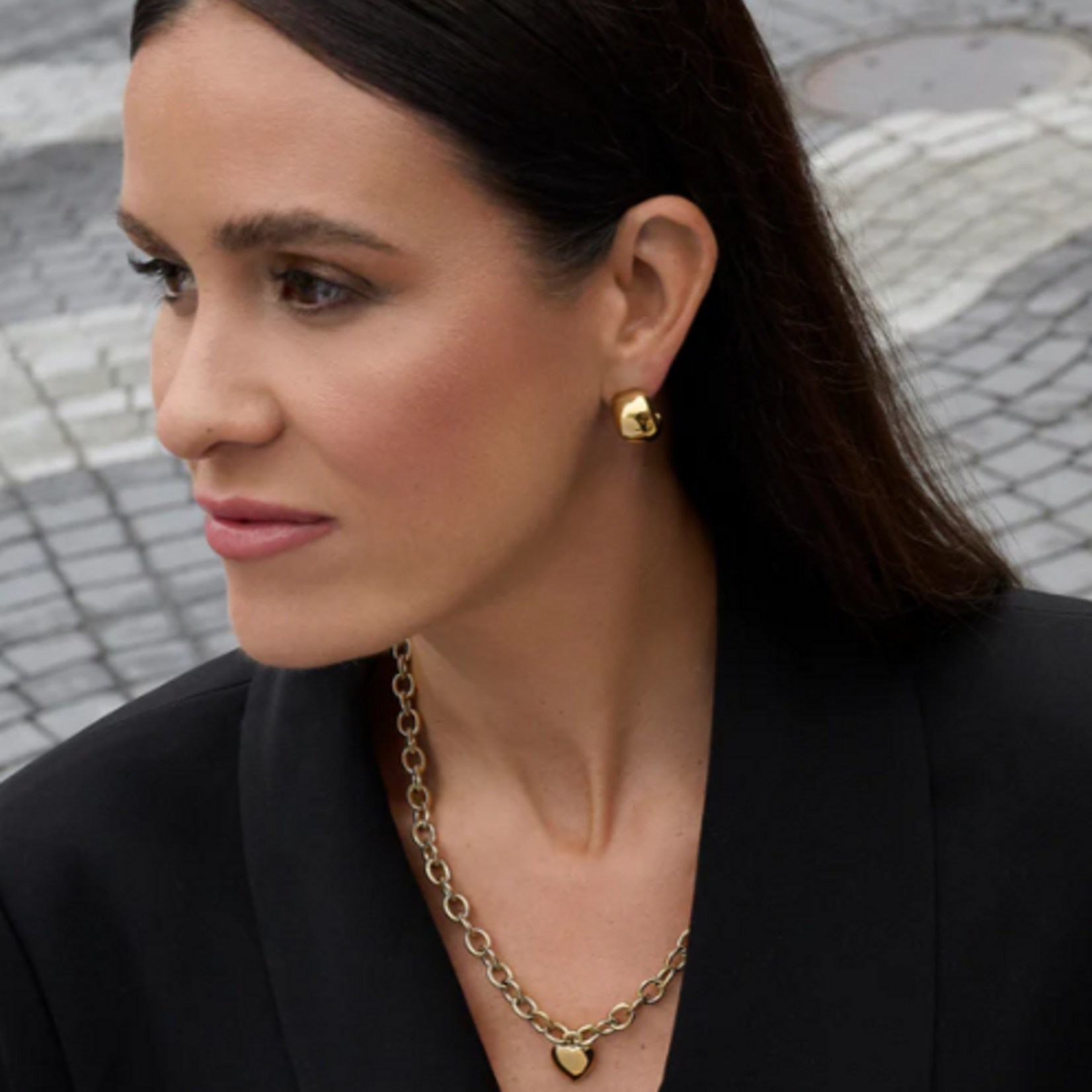 Mia Boucle d'oreille anneaux - Or -Olen