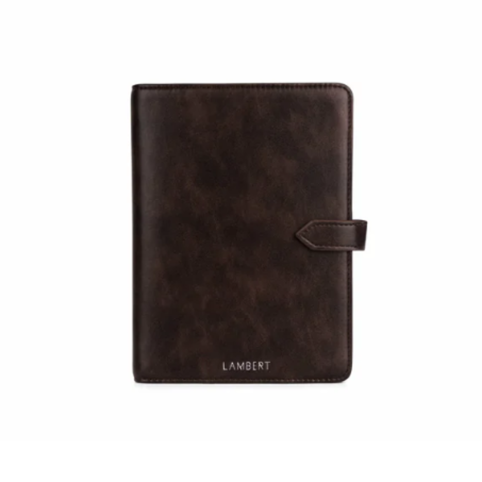 Lambert Le Ariel - Couverture à carnet en cuir vegan espresso