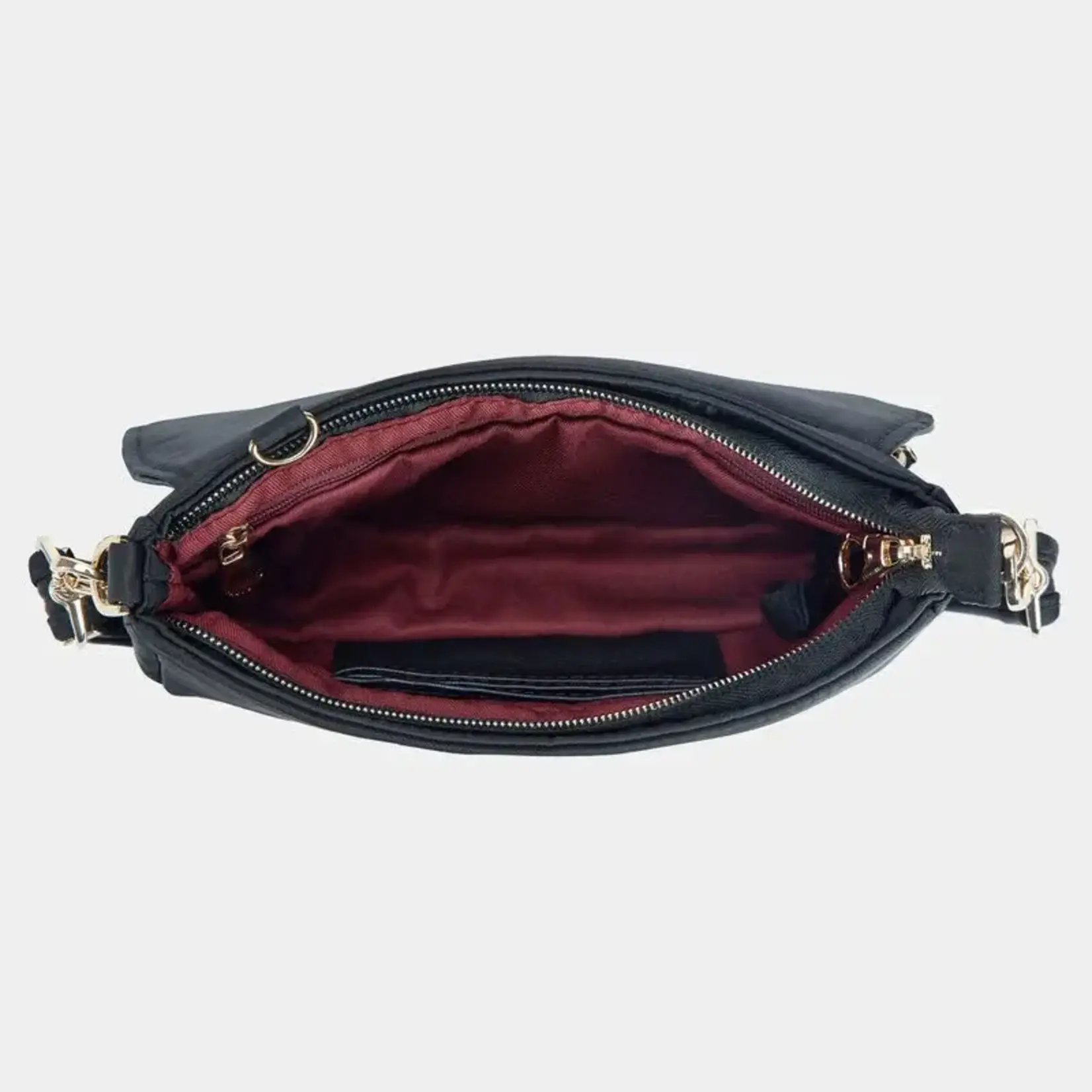 Travelon Sac ceinture convertible antivol Addison - Noir