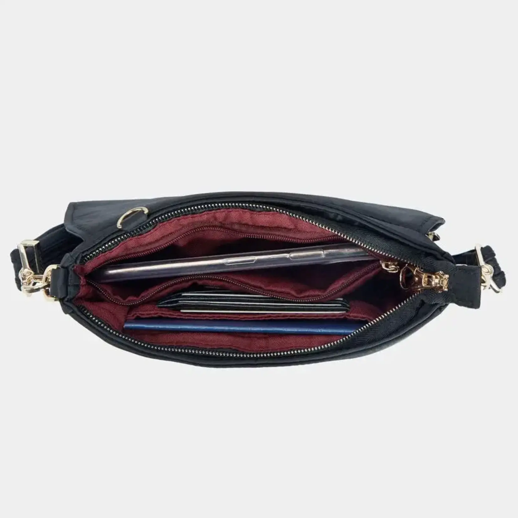 Travelon Sac ceinture convertible antivol Addison - Noir