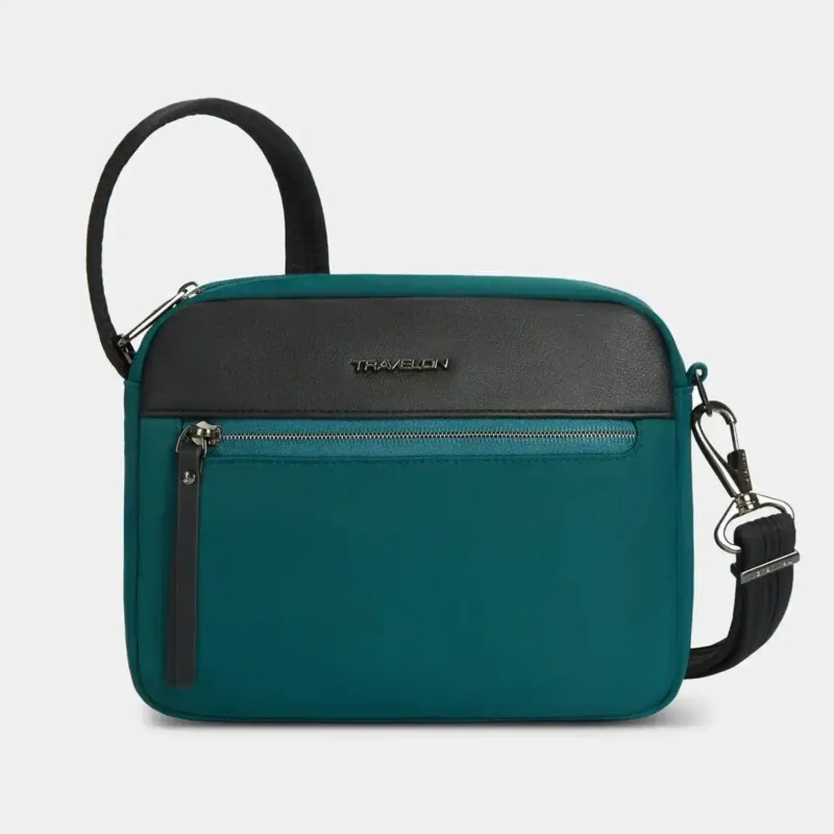 Travelon Petit sac bandoulière antivol Addison - Turquoise foncé
