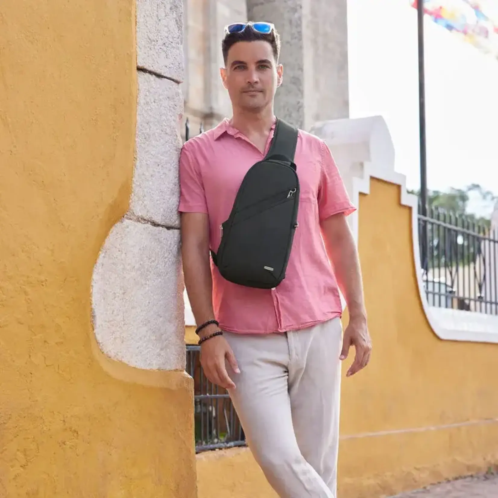 Travelon Sac bandoulière classique antivol - Noir