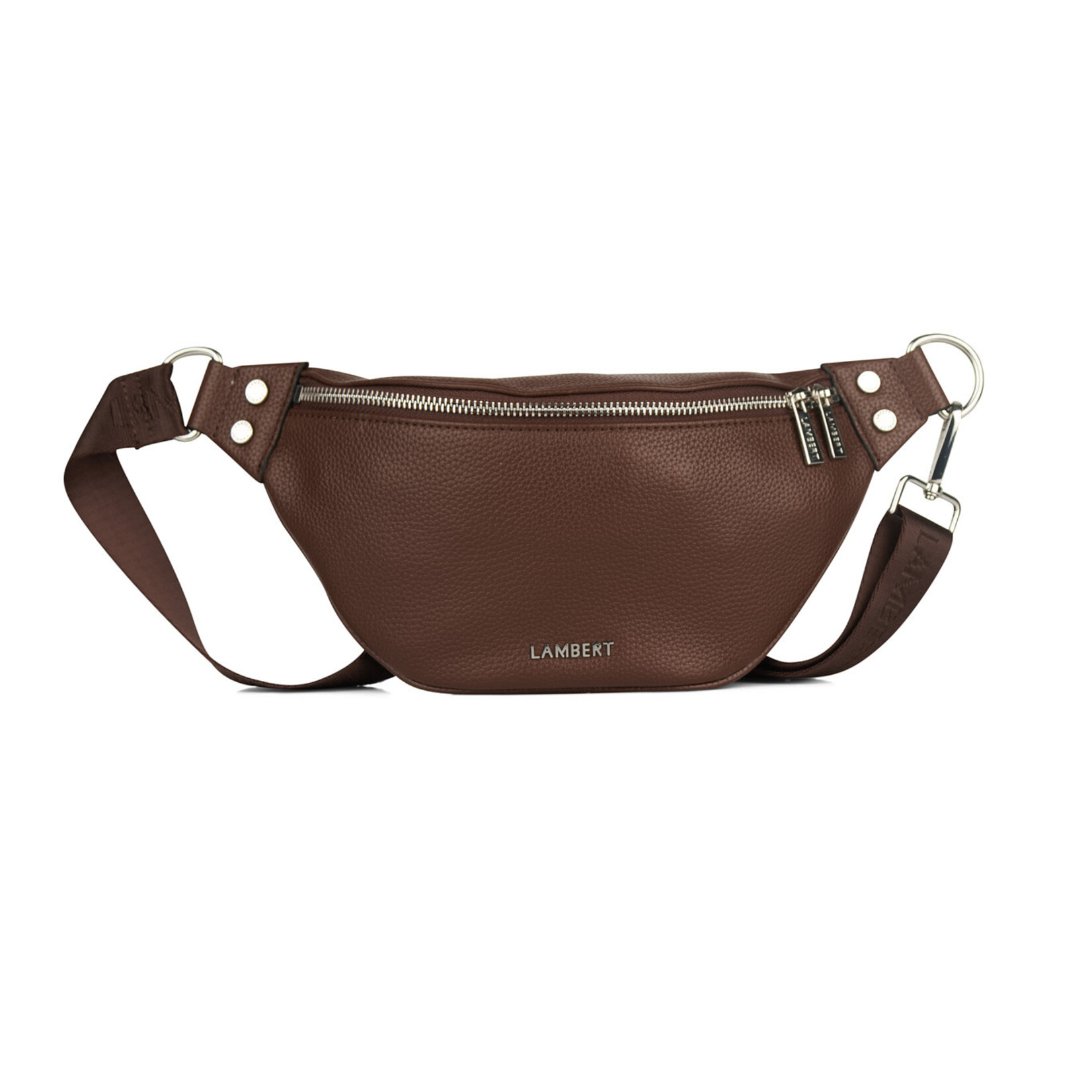 Lambert Le Sarah - Sac banane en cuir vegan - Chocolat