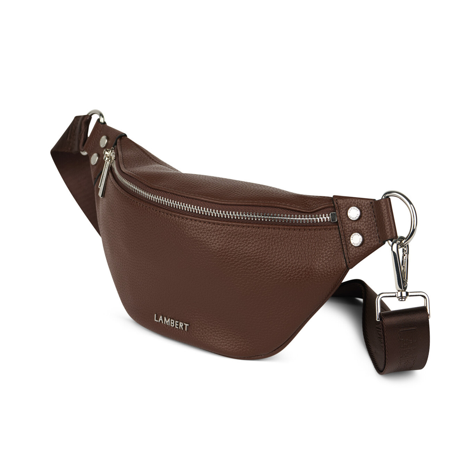 Lambert Le Sarah - Sac banane en cuir vegan - Chocolat