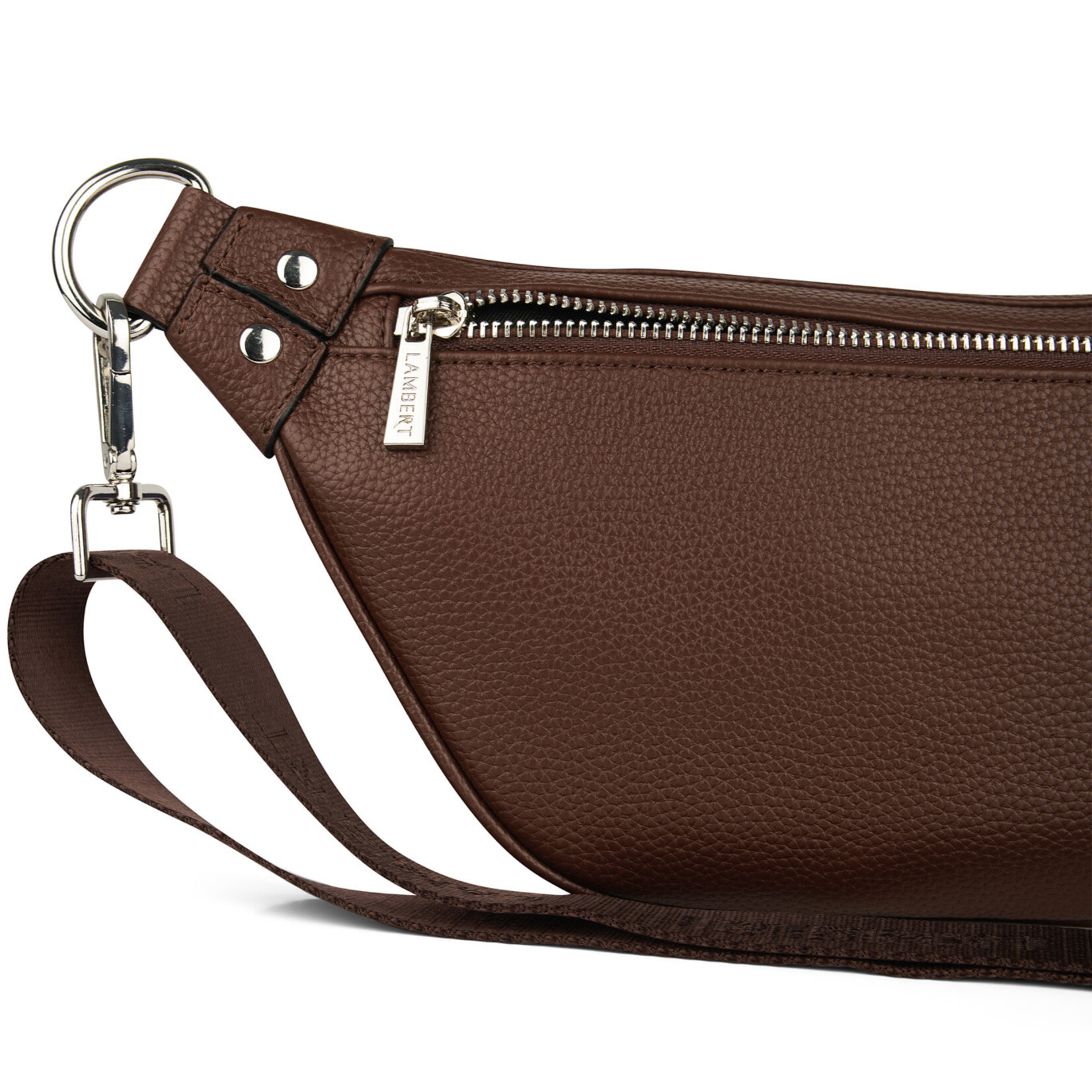 Lambert Le Sarah - Sac banane en cuir vegan - Chocolat