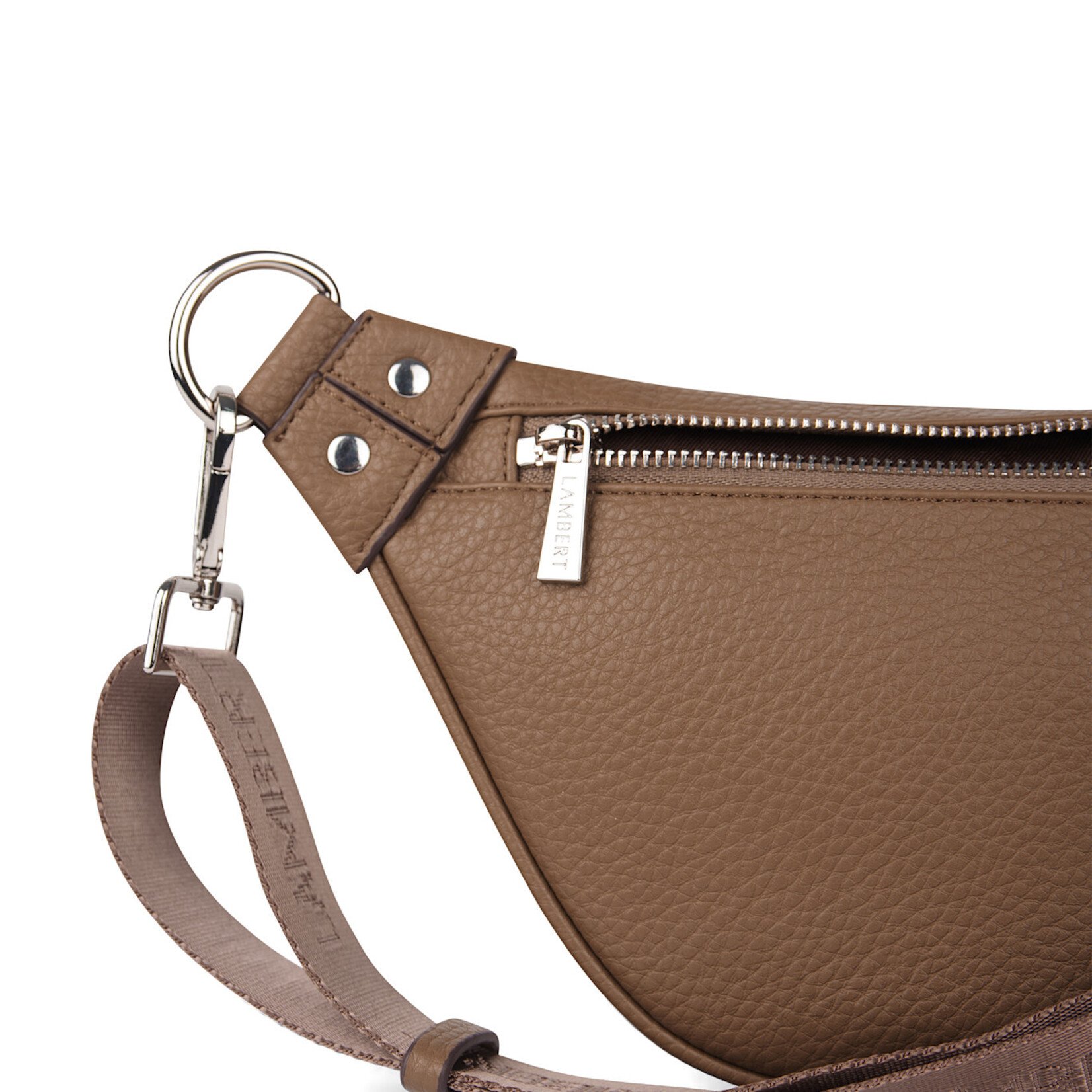 Lambert Le Sarah - Sac banane en cuir vegan - Taupe