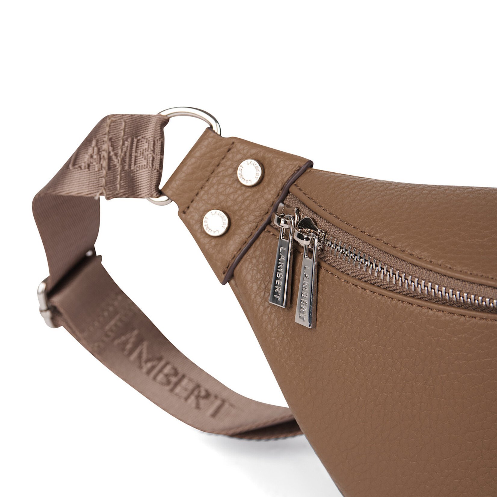 Lambert Le Sarah - Sac banane en cuir vegan - Taupe