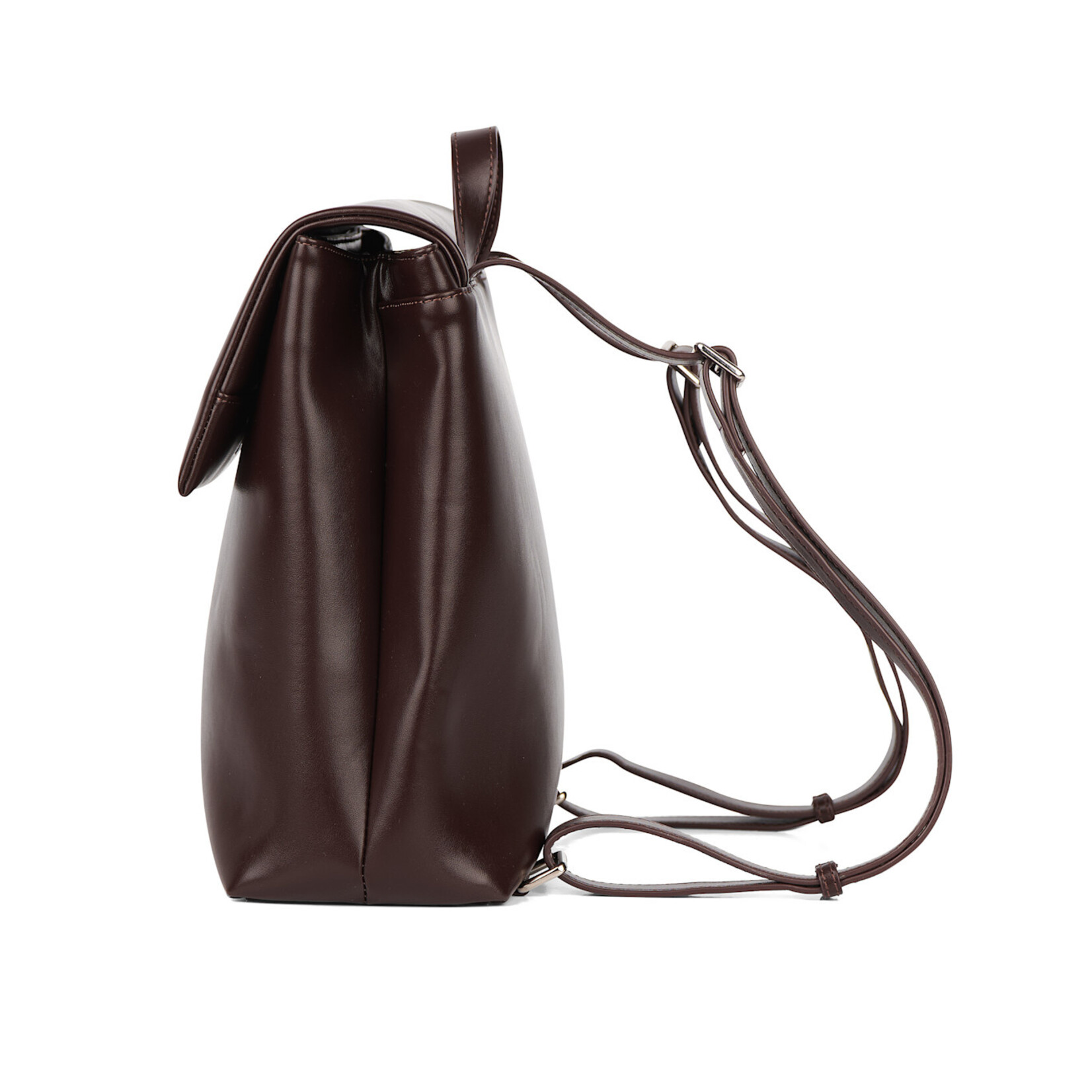 Lambert Le Polly - Sac à dos en cuir vegan lustré - Bark