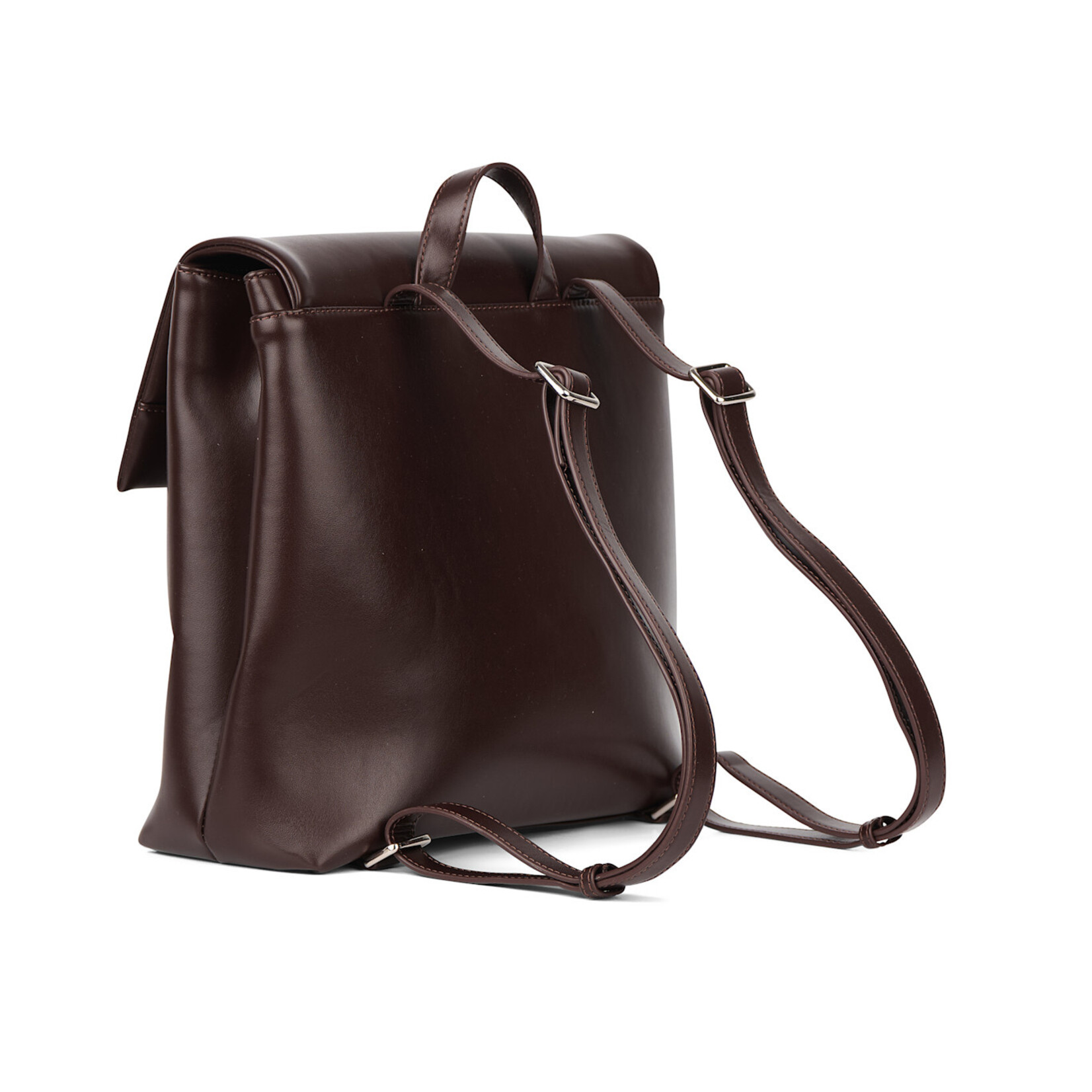 Lambert Le Polly - Sac à dos en cuir vegan lustré - Bark