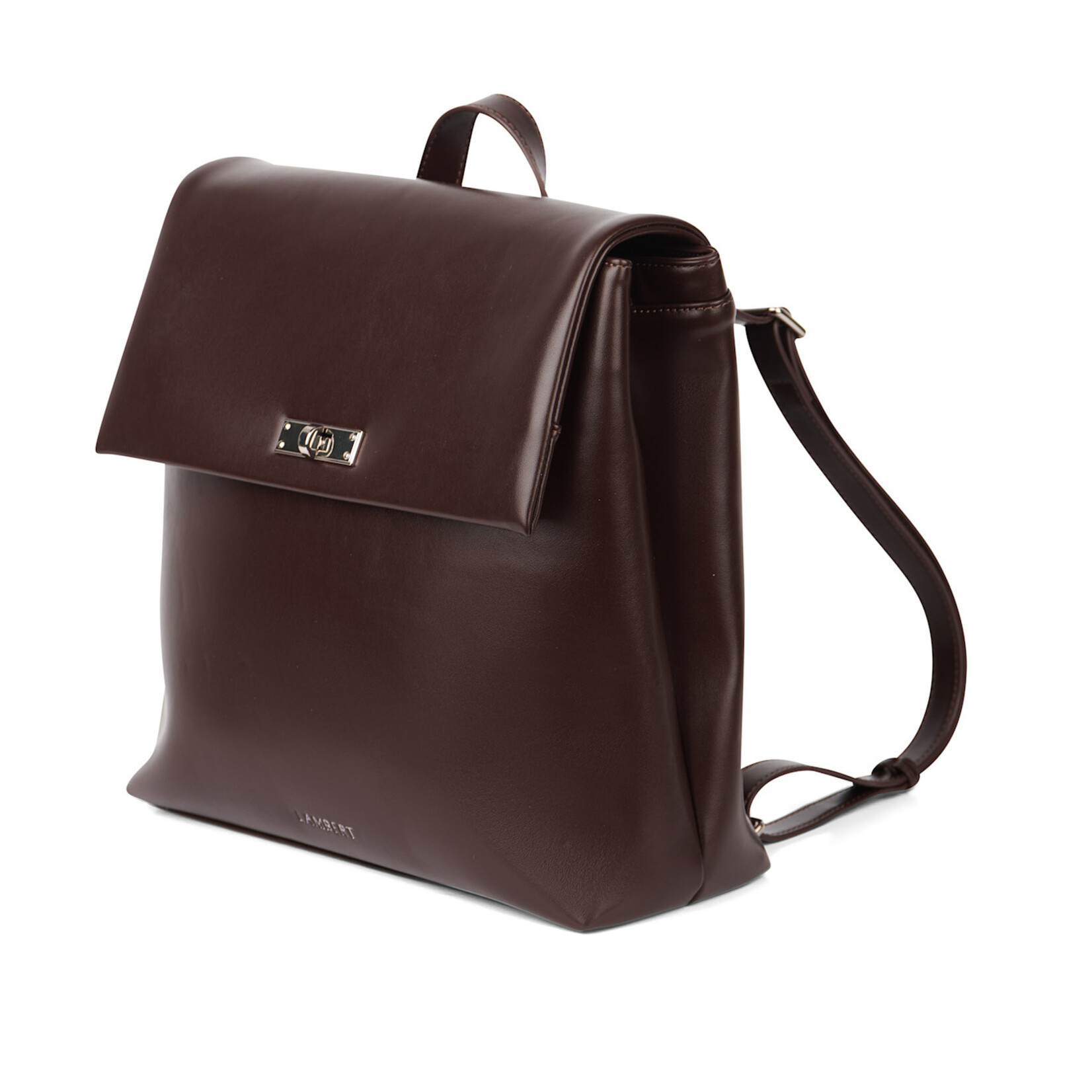 Lambert Le Polly - Sac à dos en cuir vegan lustré - Bark